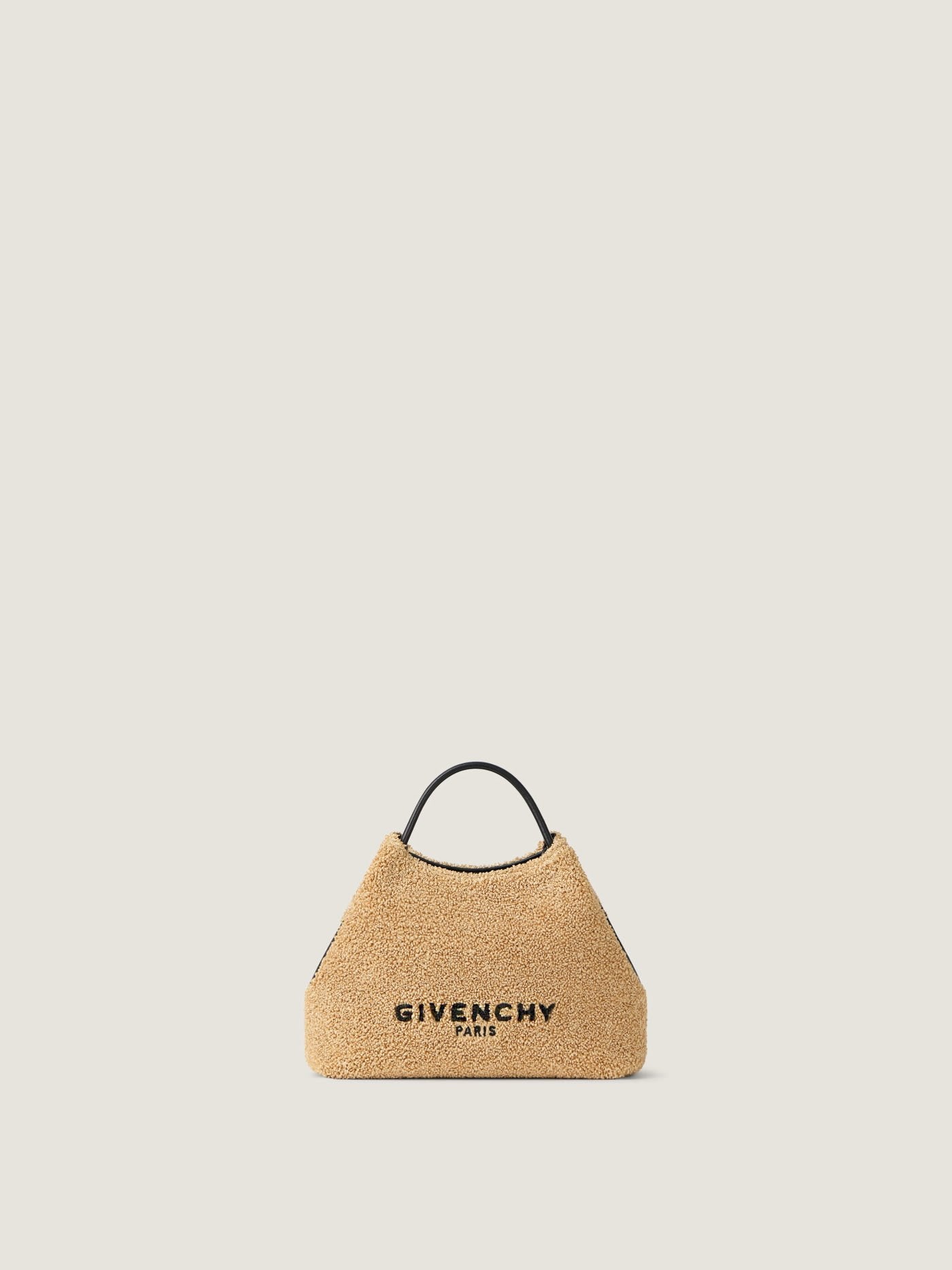 Nano Facet tote bag in sponge raffia