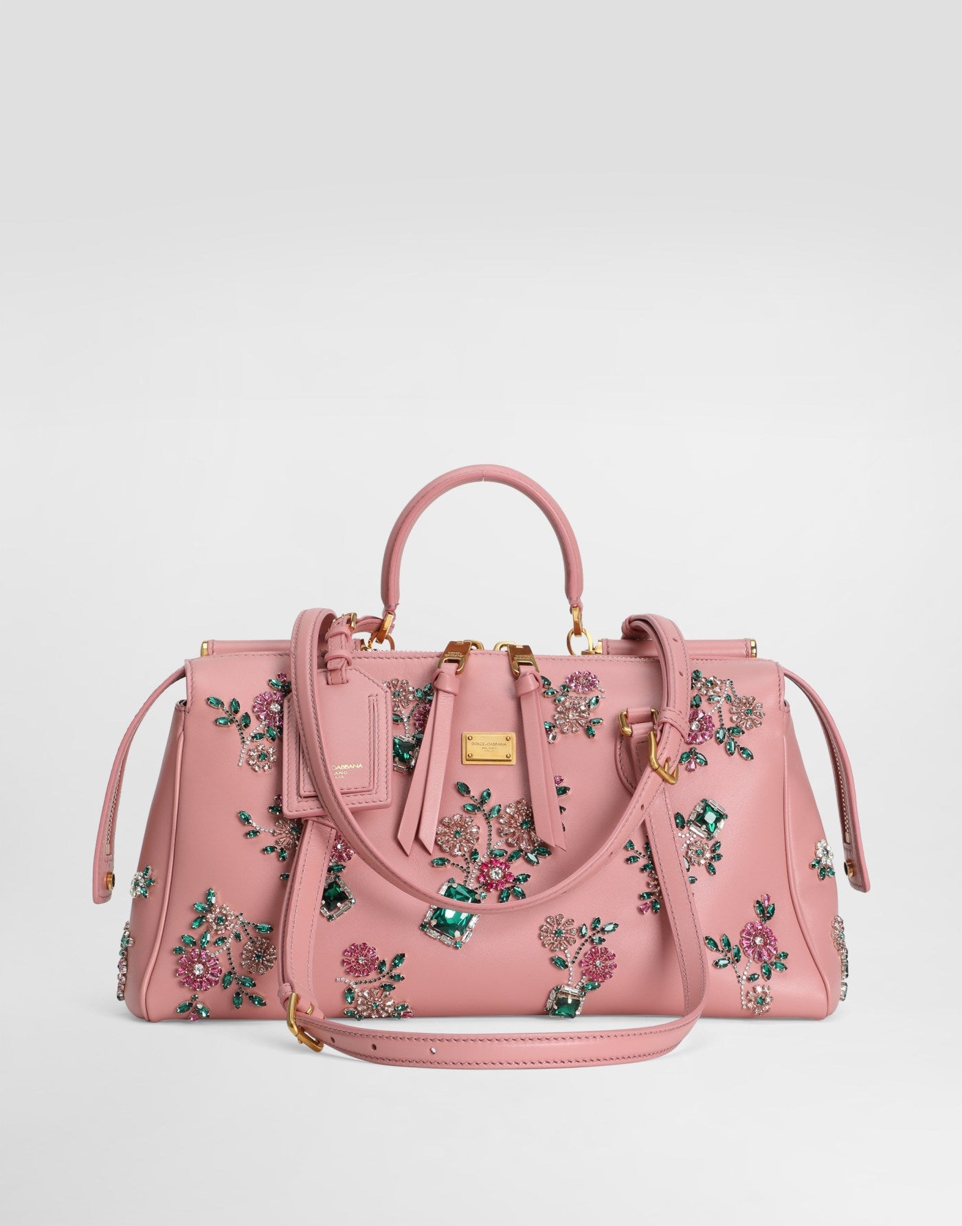 Medium Vittoria handbag with embroidery