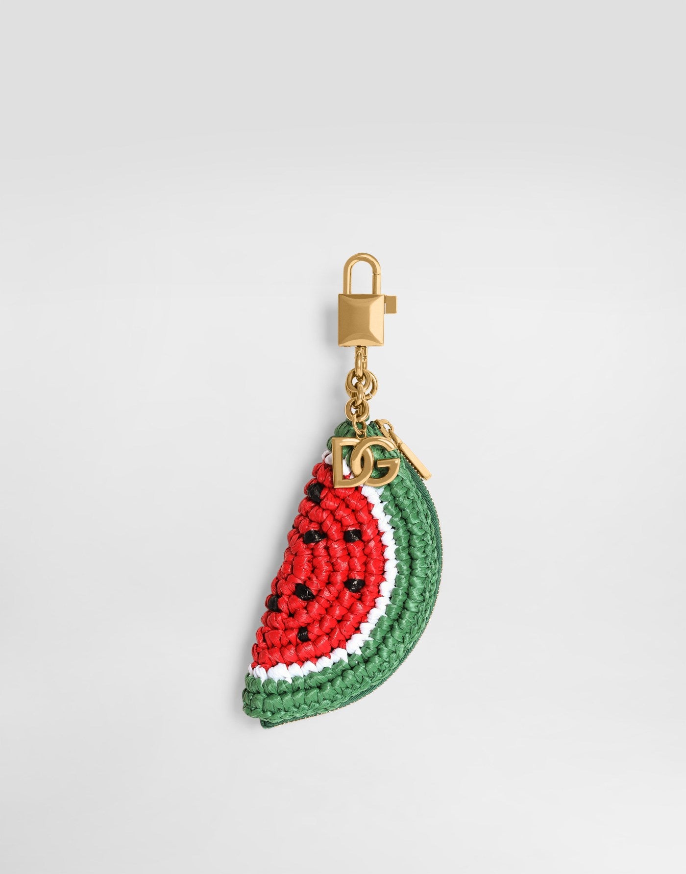 Raffia charm key ring