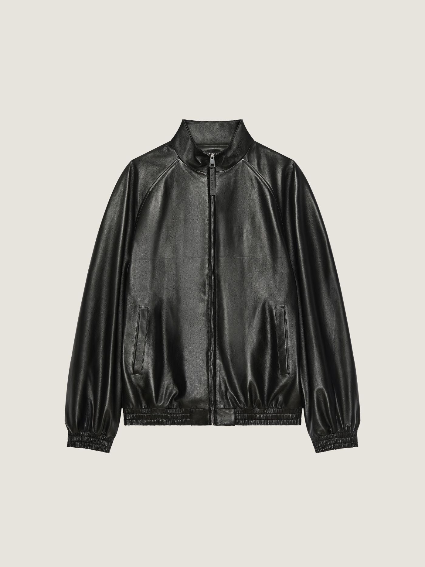 Couture Seam track top in nappa leather