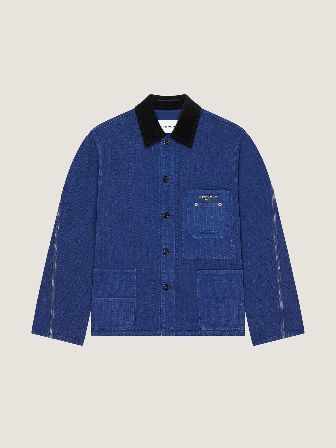 Couture Seam jacket in herringbone denim