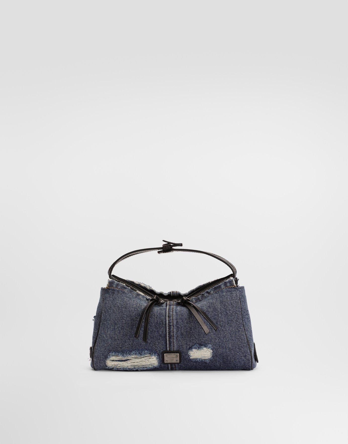 Vittoria denim patchwork shoulder bag