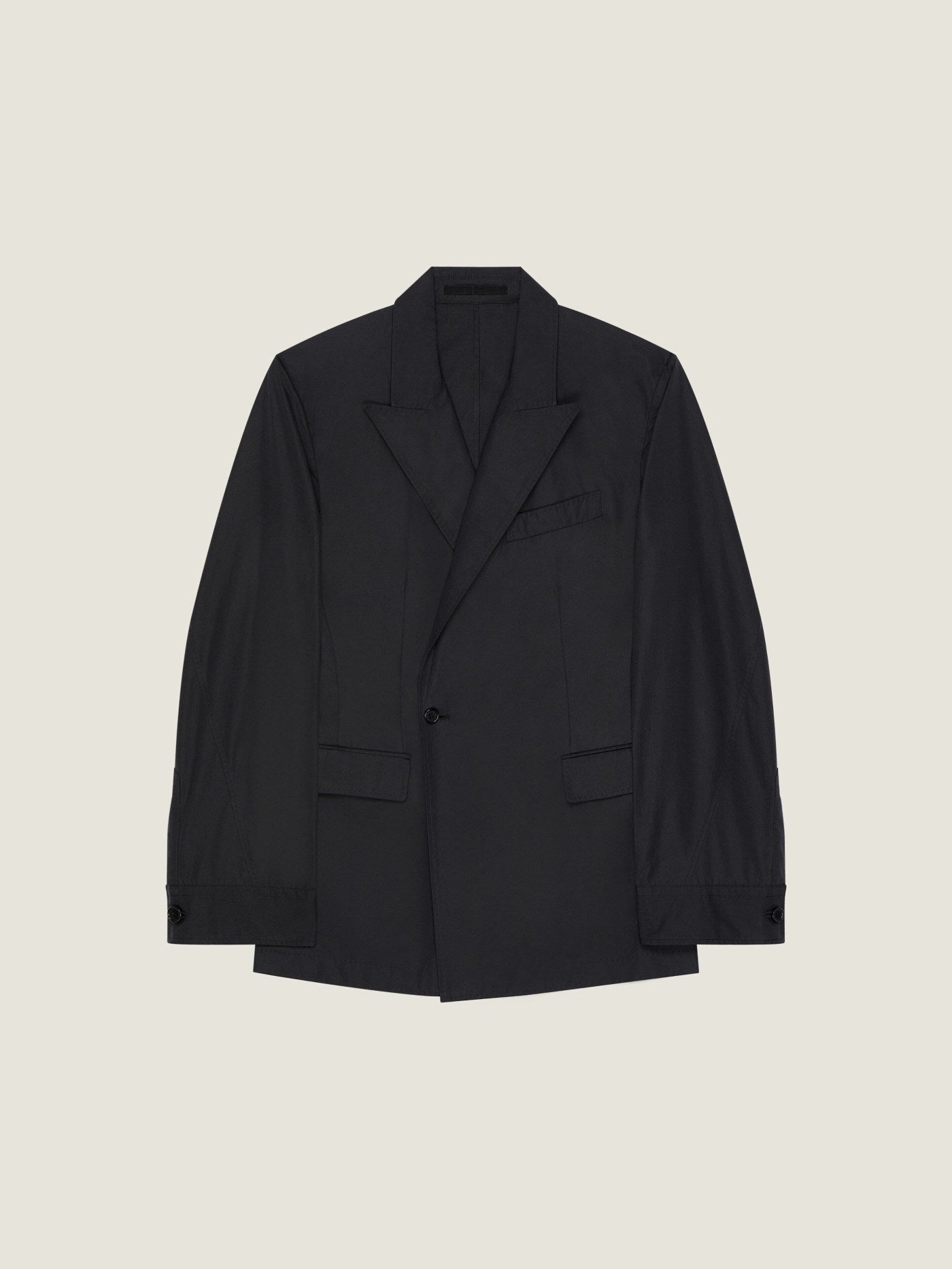 Couture Seam double-breasted regular jacket in poplin