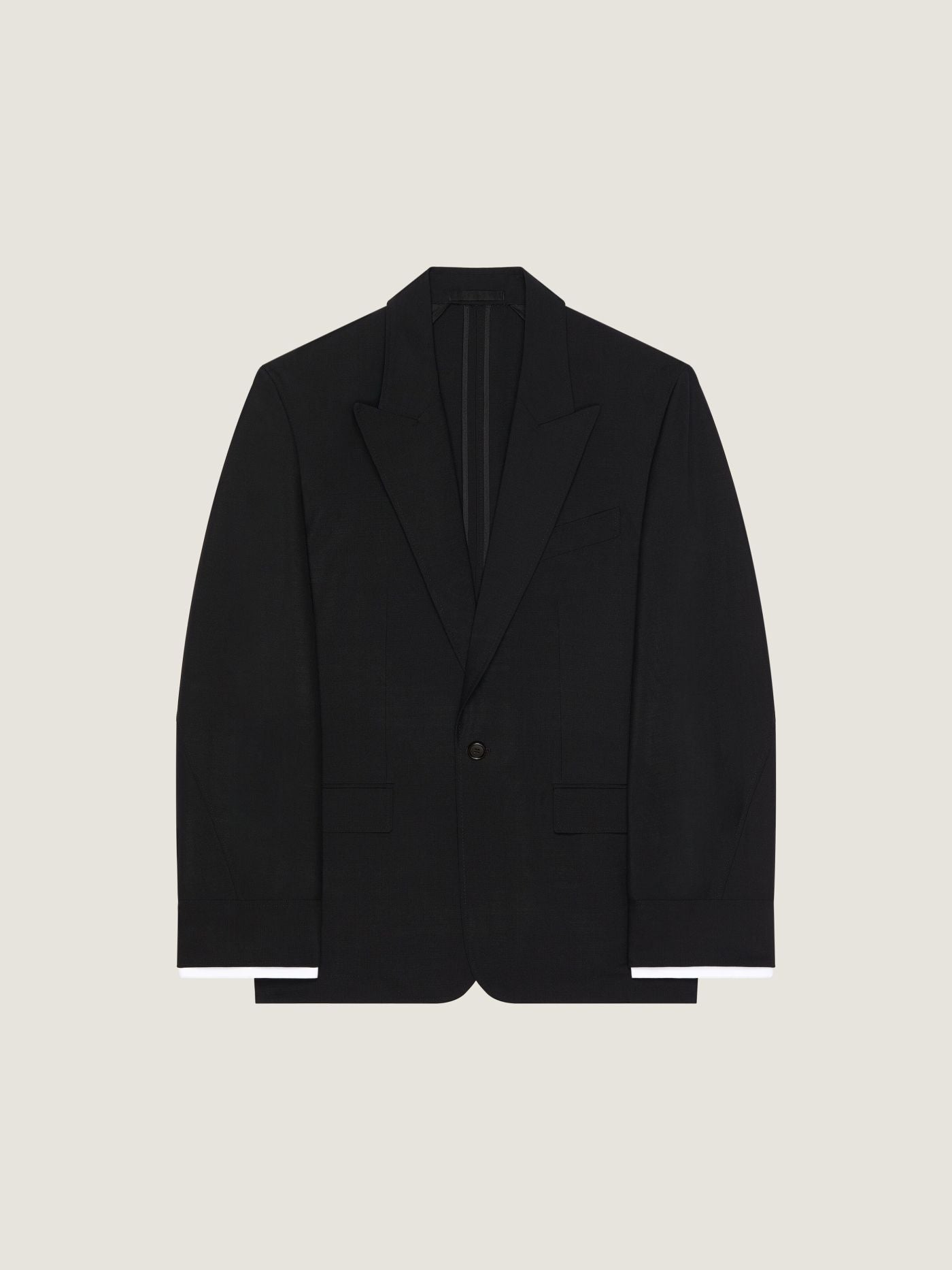 Couture Seam single-breasted jacket in wool and mohair