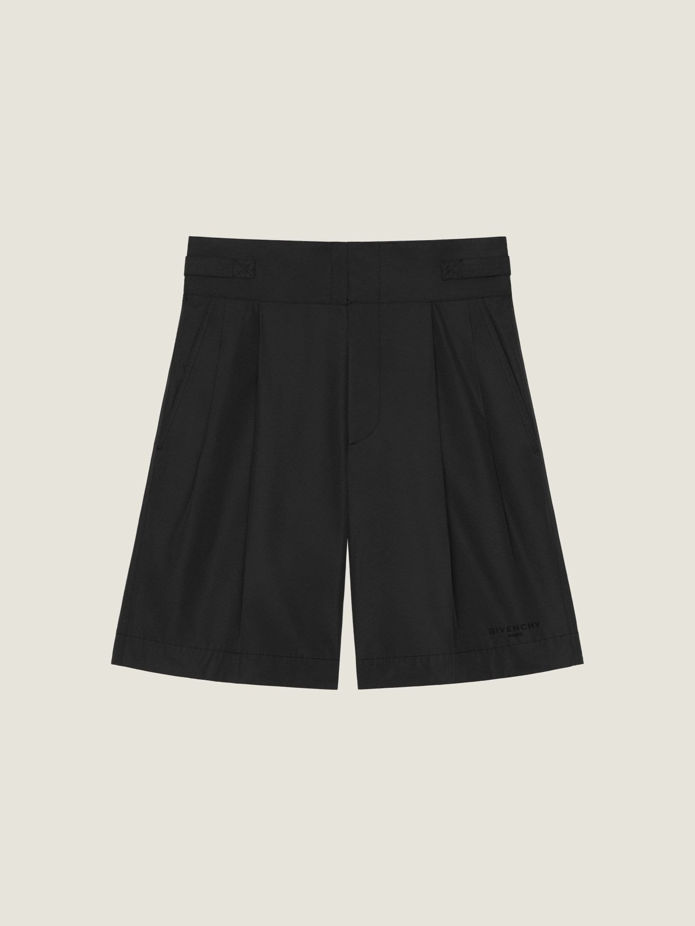Bermuda shorts in poplin