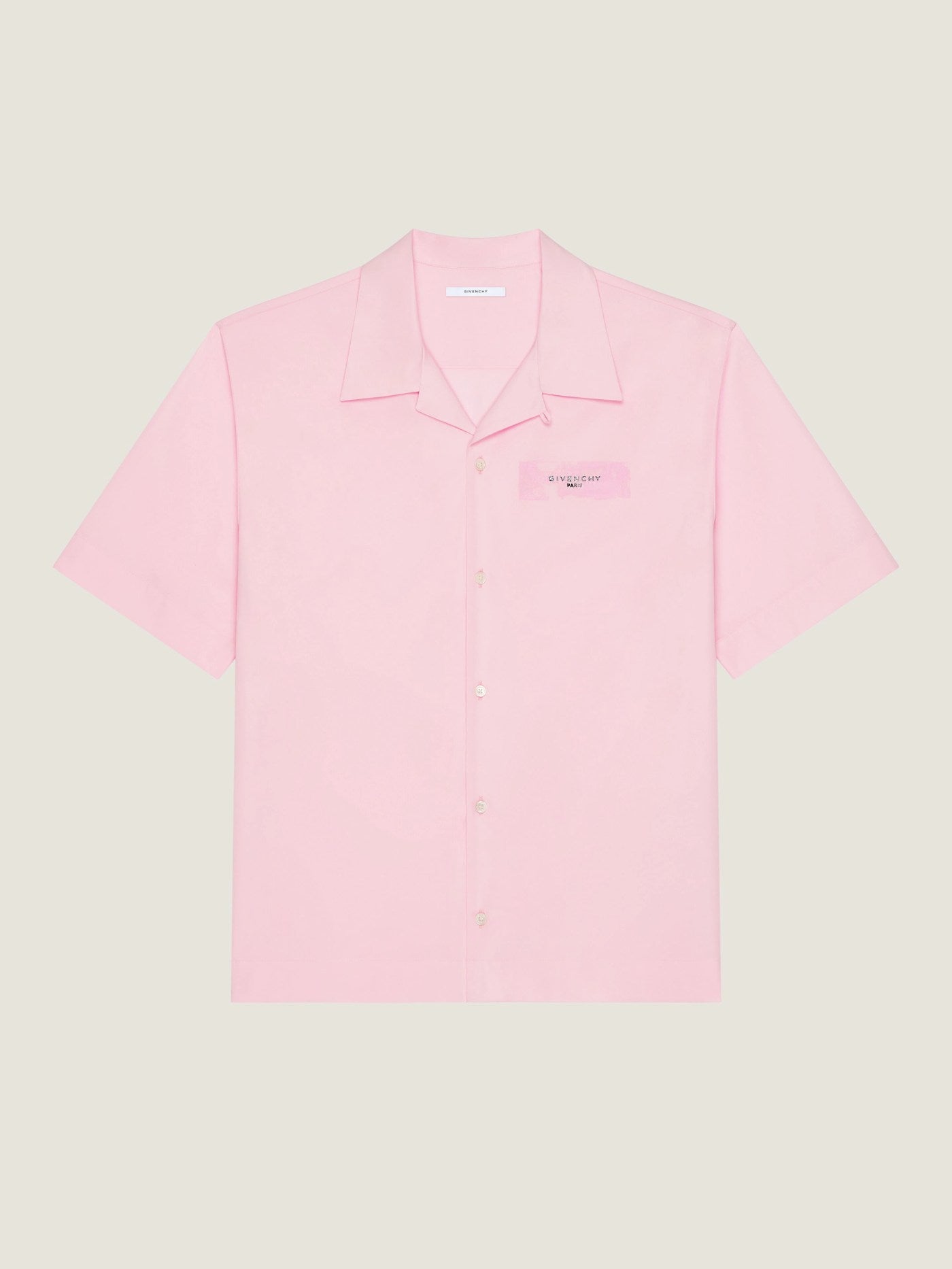 Shirt in poplin with Givenchy Paris Paint print
