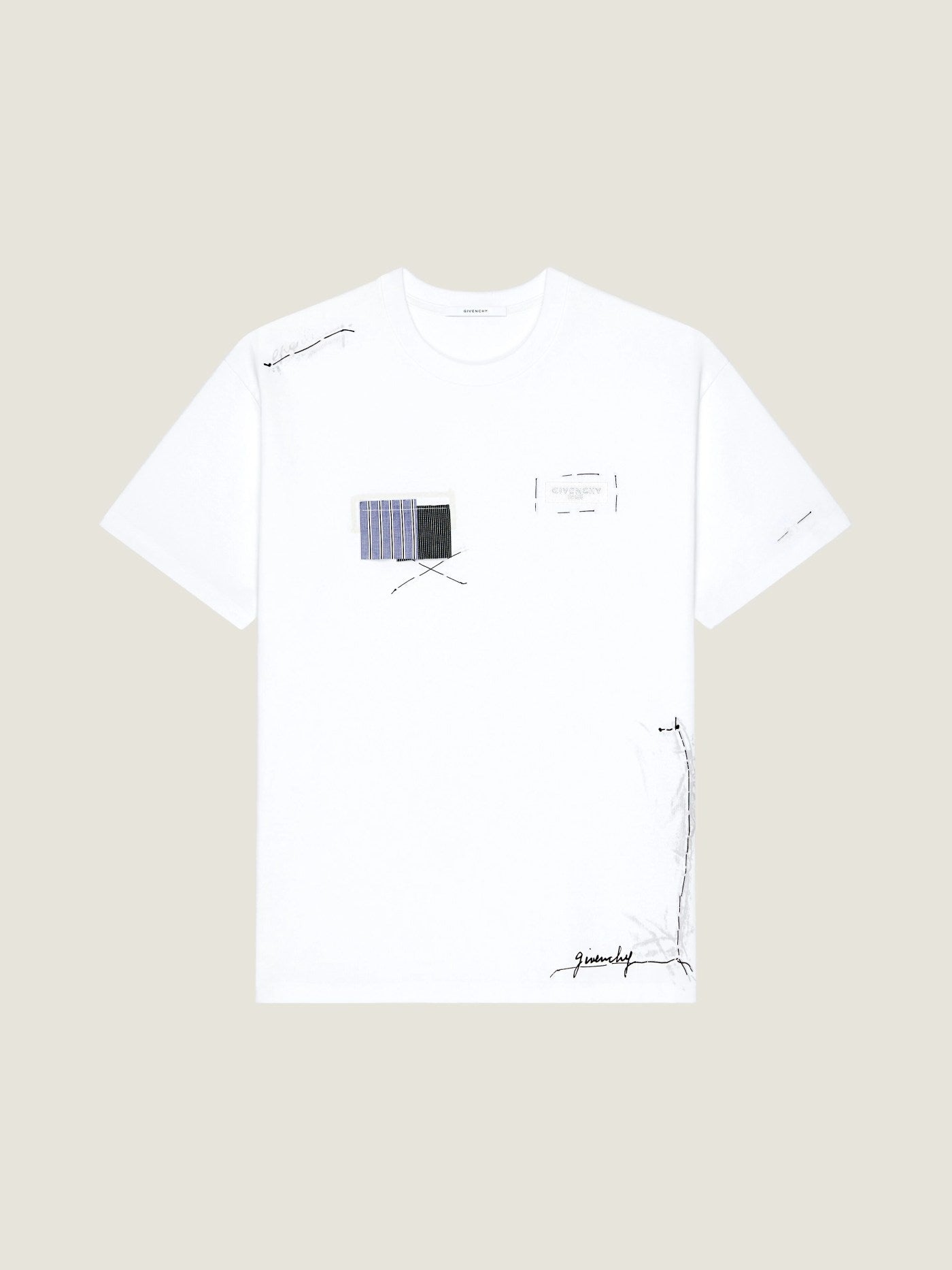 T-shirt in cotton with Trompe l'Œil Atelier print