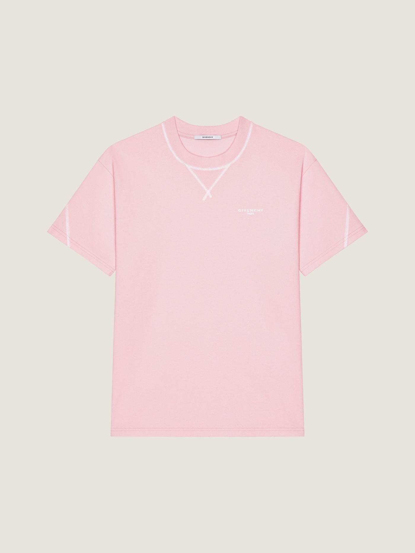 Couture Seam t-shirt in cotton with Givenchy embroidery