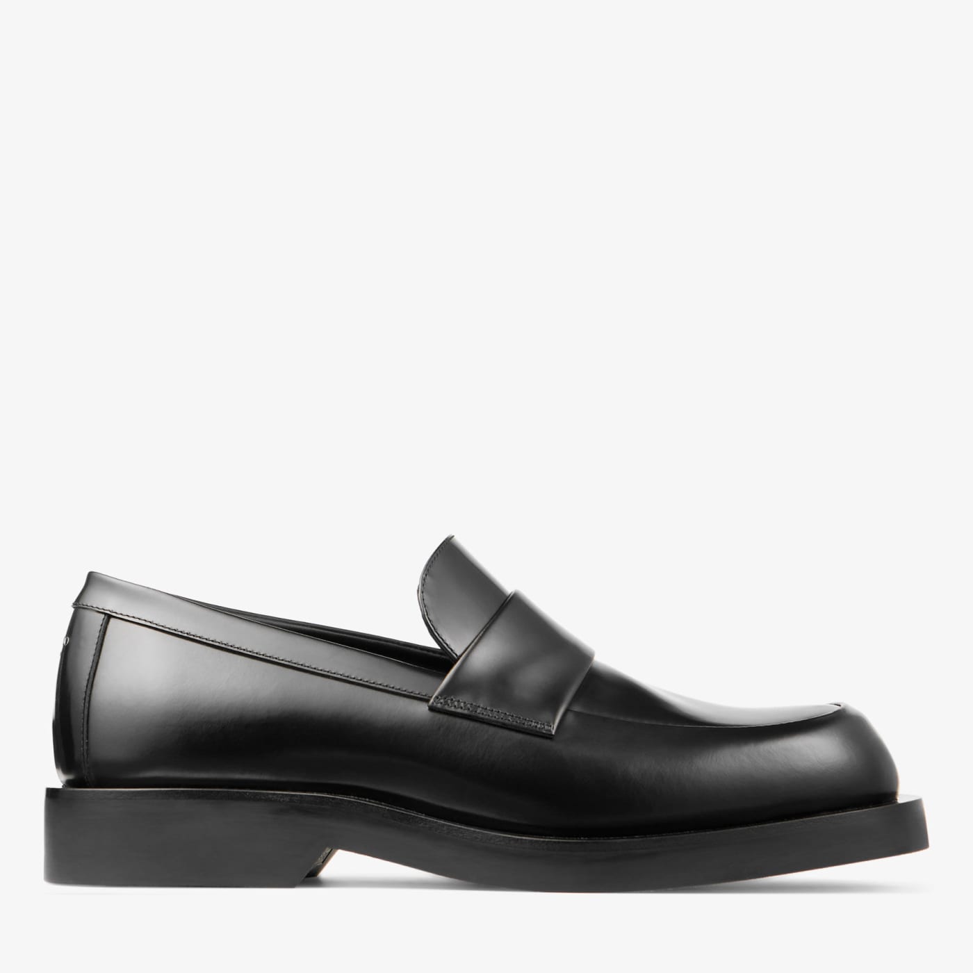 Buff Loafer Black Box Calf Leather Loafers
