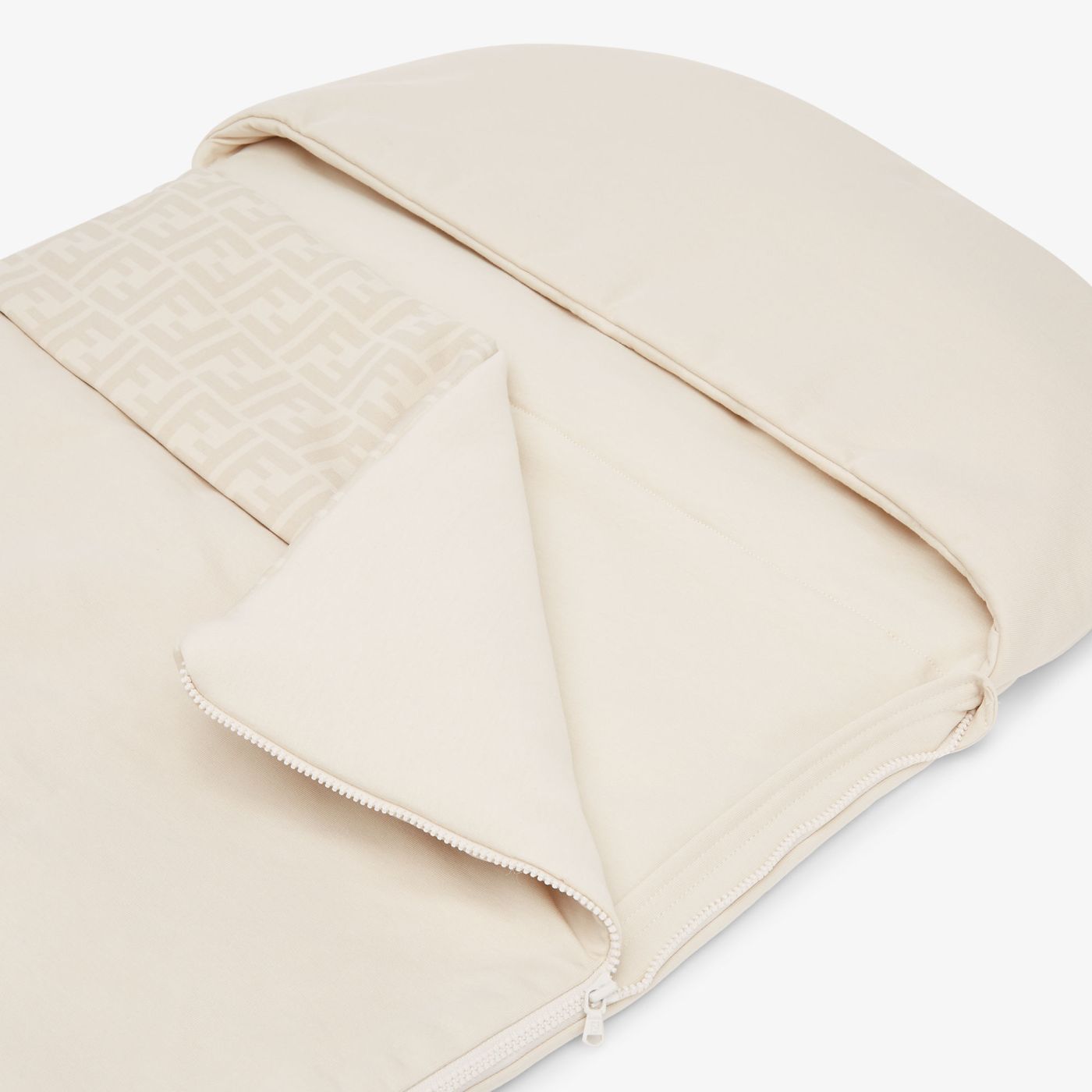 Baby Sleeping Bag Beige jersey sleeping bag with logo
