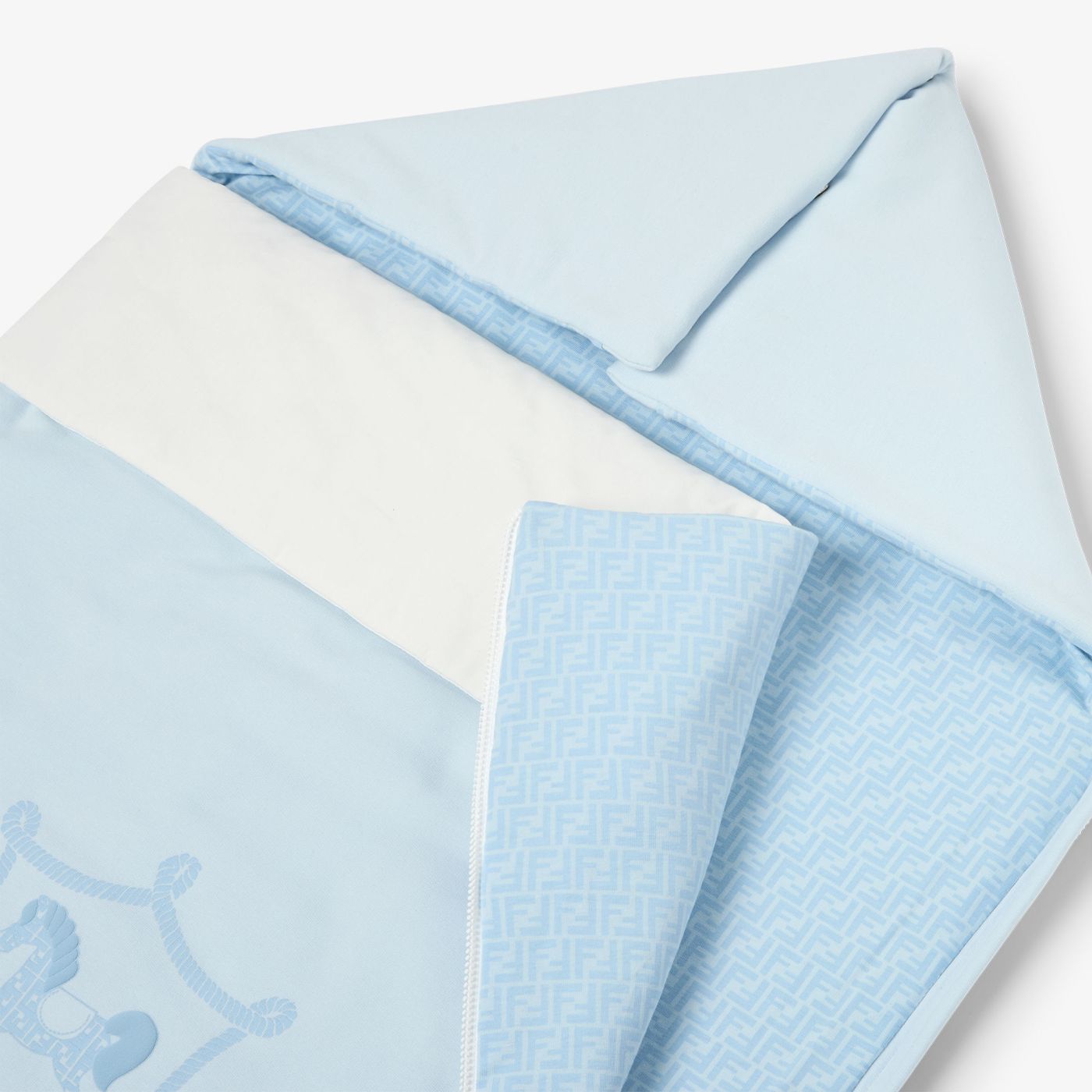 Baby sleeping bag Baby sleeping bag in light blue jersey