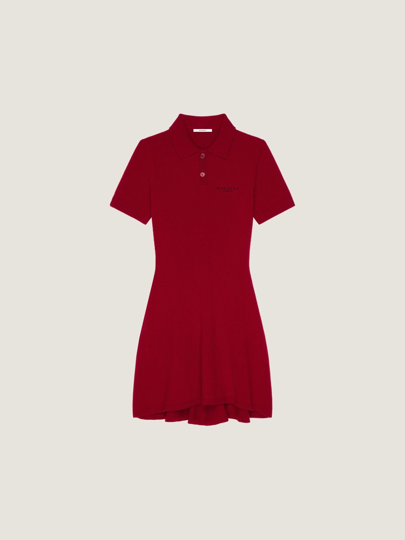 Polo dress in wool and cashmere