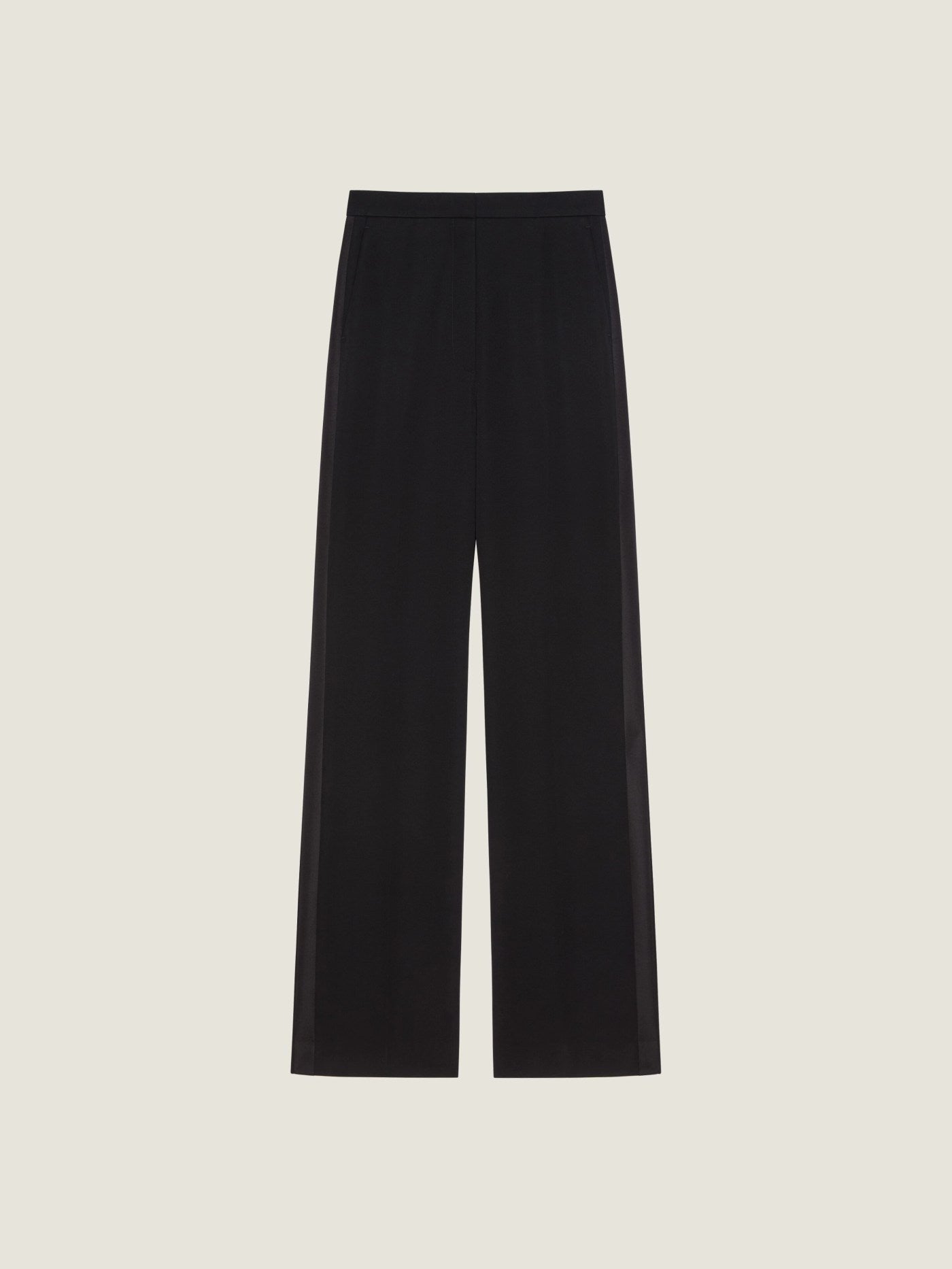 Tuxedo cigarette pants in wool
