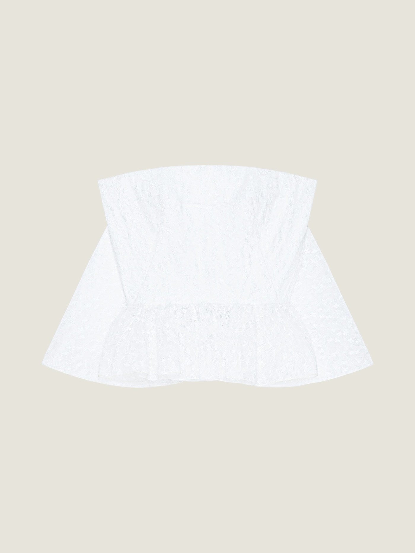 Bustier cape back top in lace