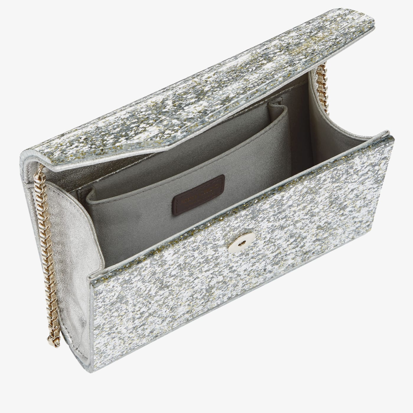 Candy Champagne Coarse Glitter Acrylic Clutch Bag