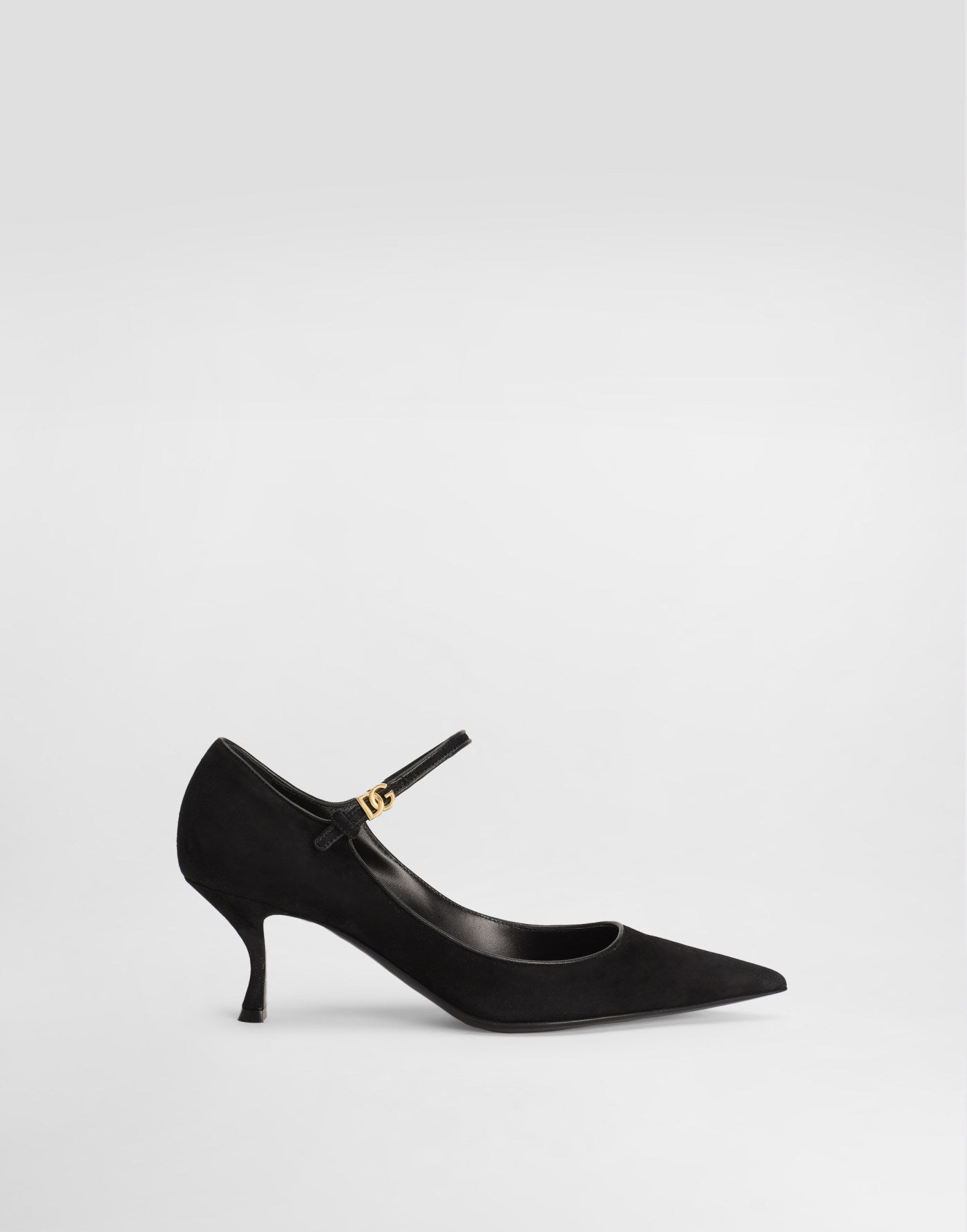 Suede and nappa leather pumps