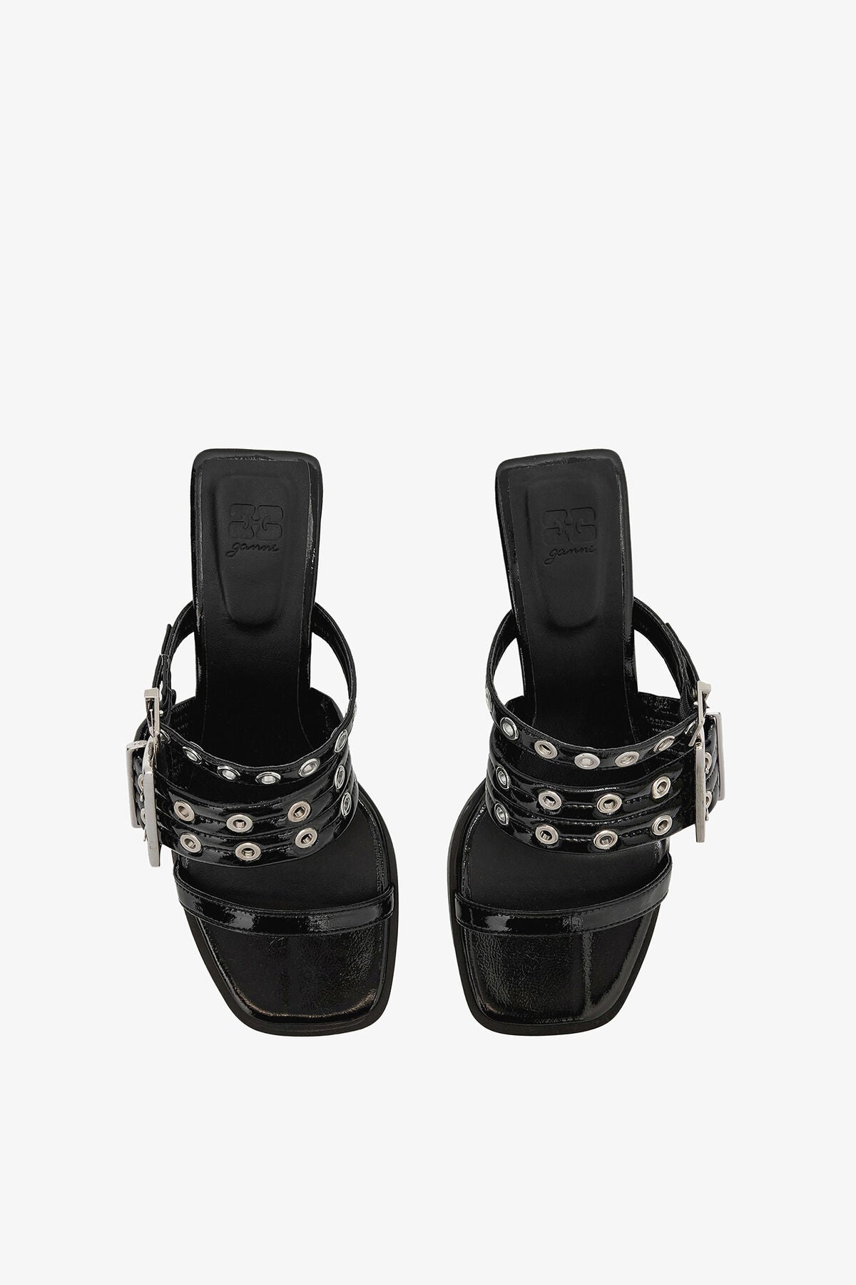 Buckle Strap Mule in Black