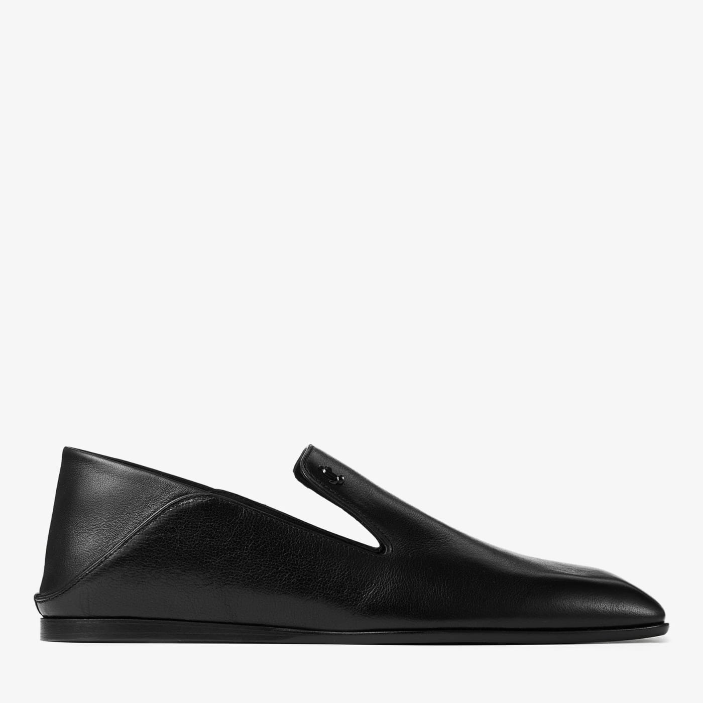 Eliot Slipper Men's Black Vintage Leather Slippers