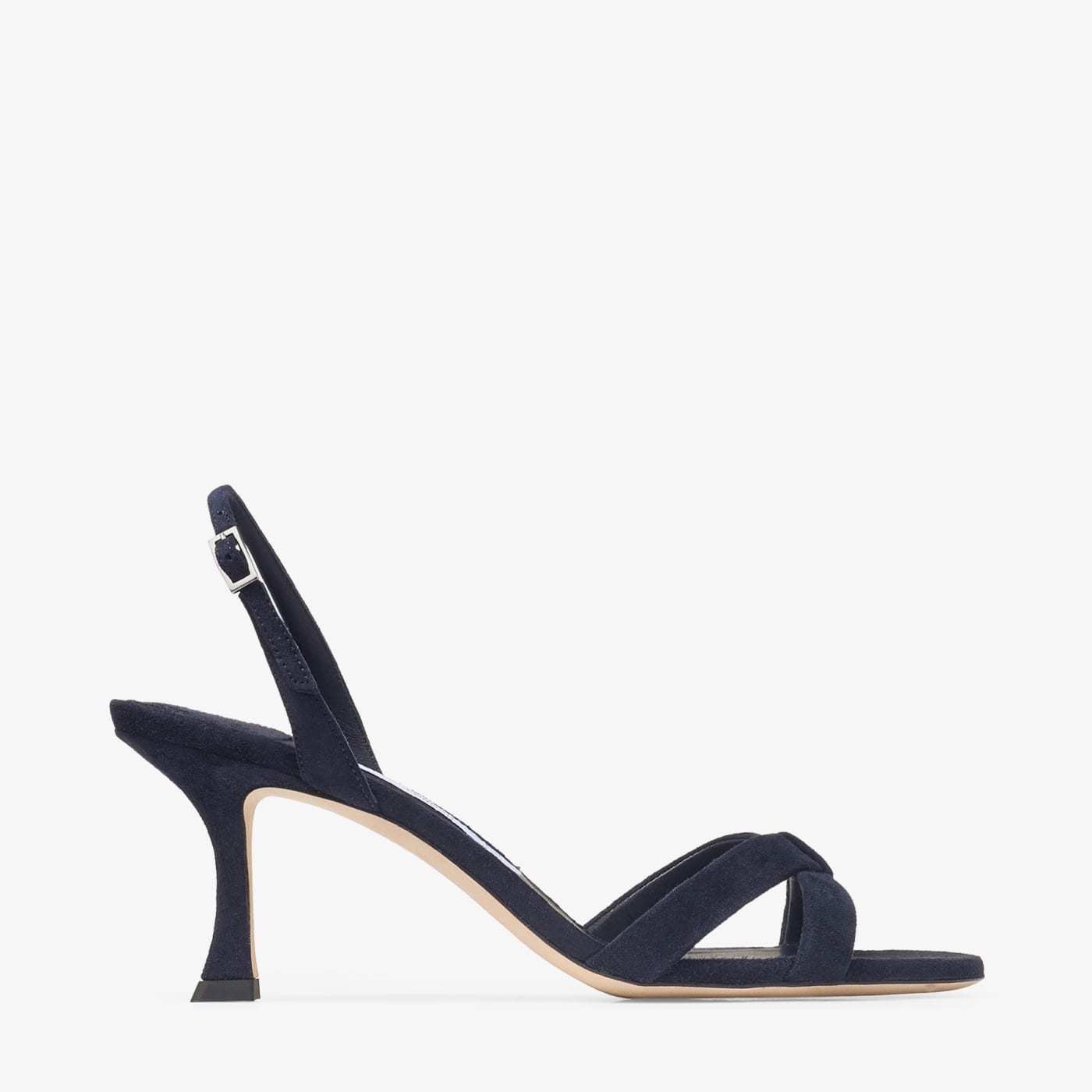 Elsy 70 Marine Suede Slingbacks