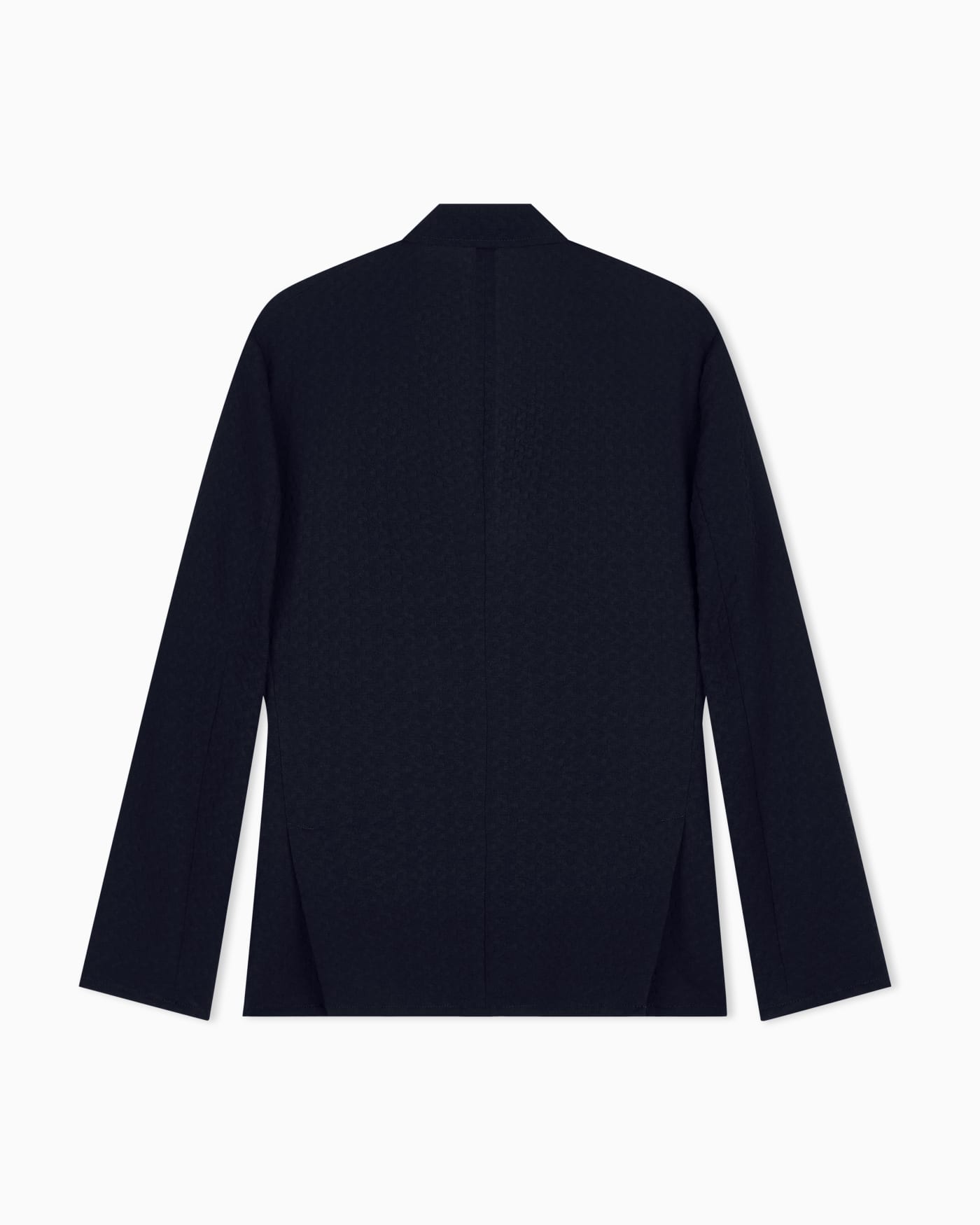 Armure wool crêpe gauze single-breasted jacket