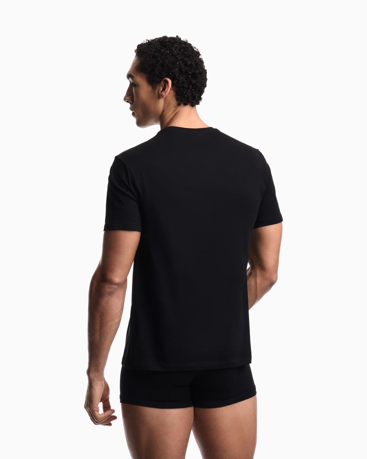 Bold logo beachwear T-shirt in jersey