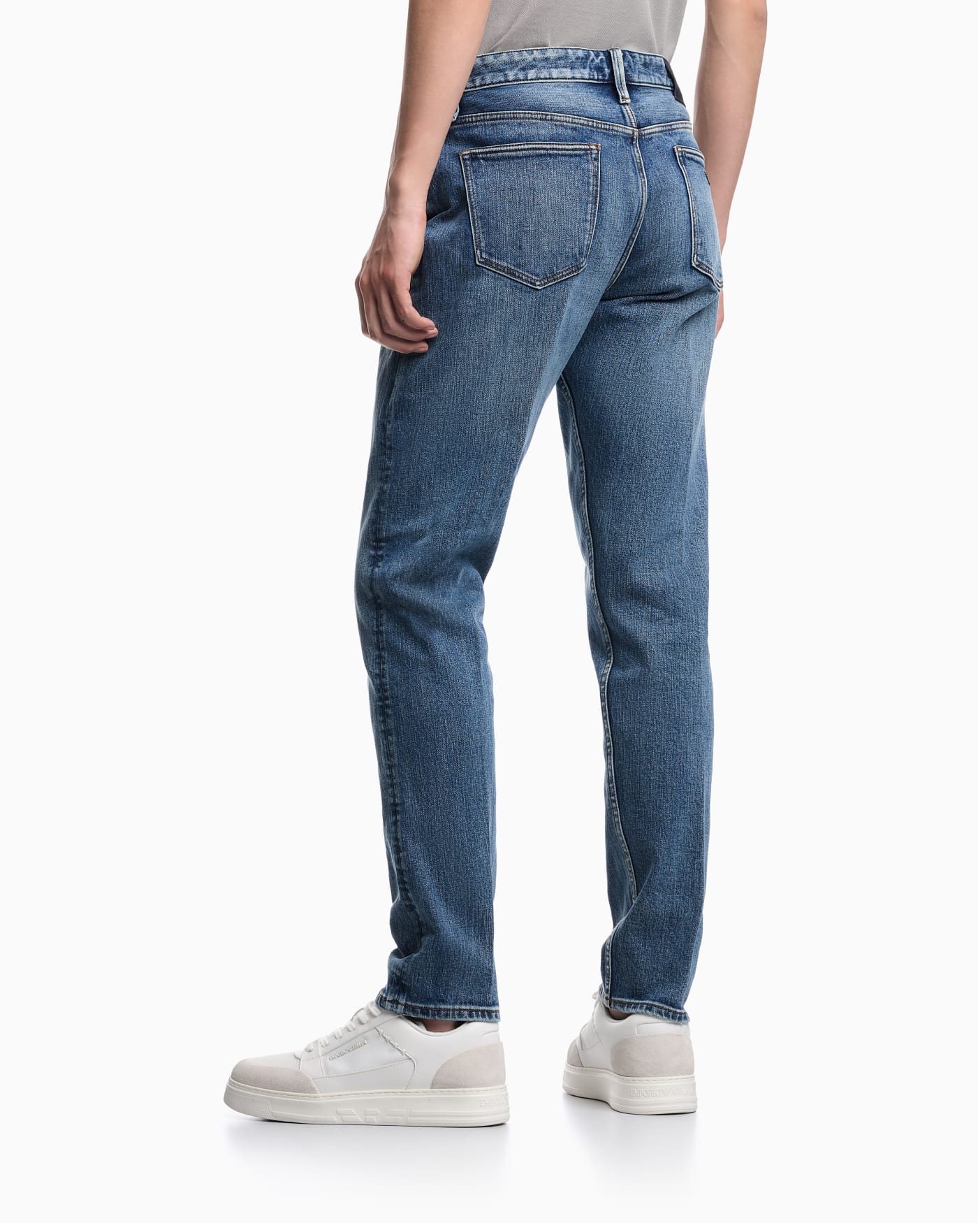J75 slim-fit, stretch denim jeans with micro spots