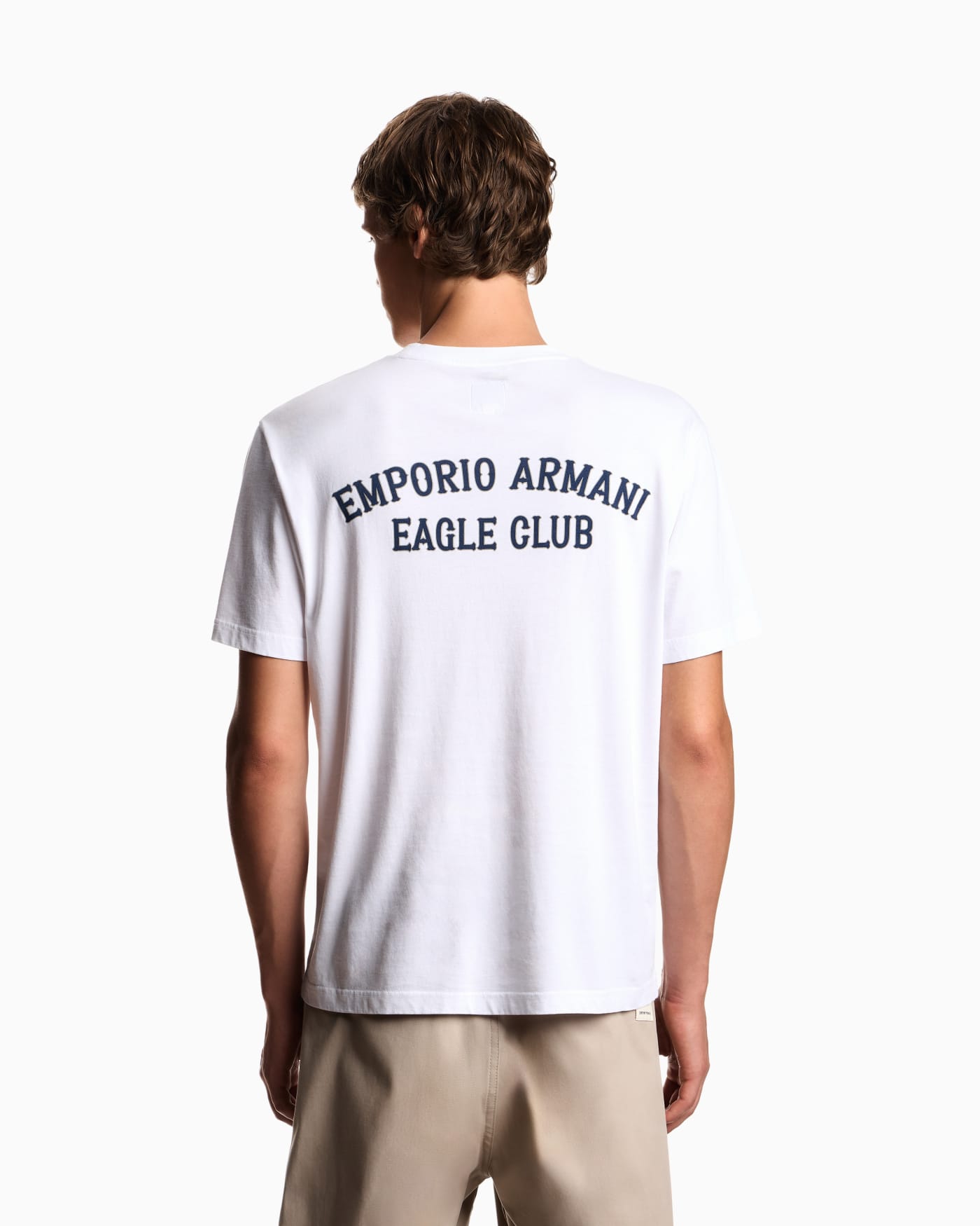 Eagle Club organic jersey T-shirt with print