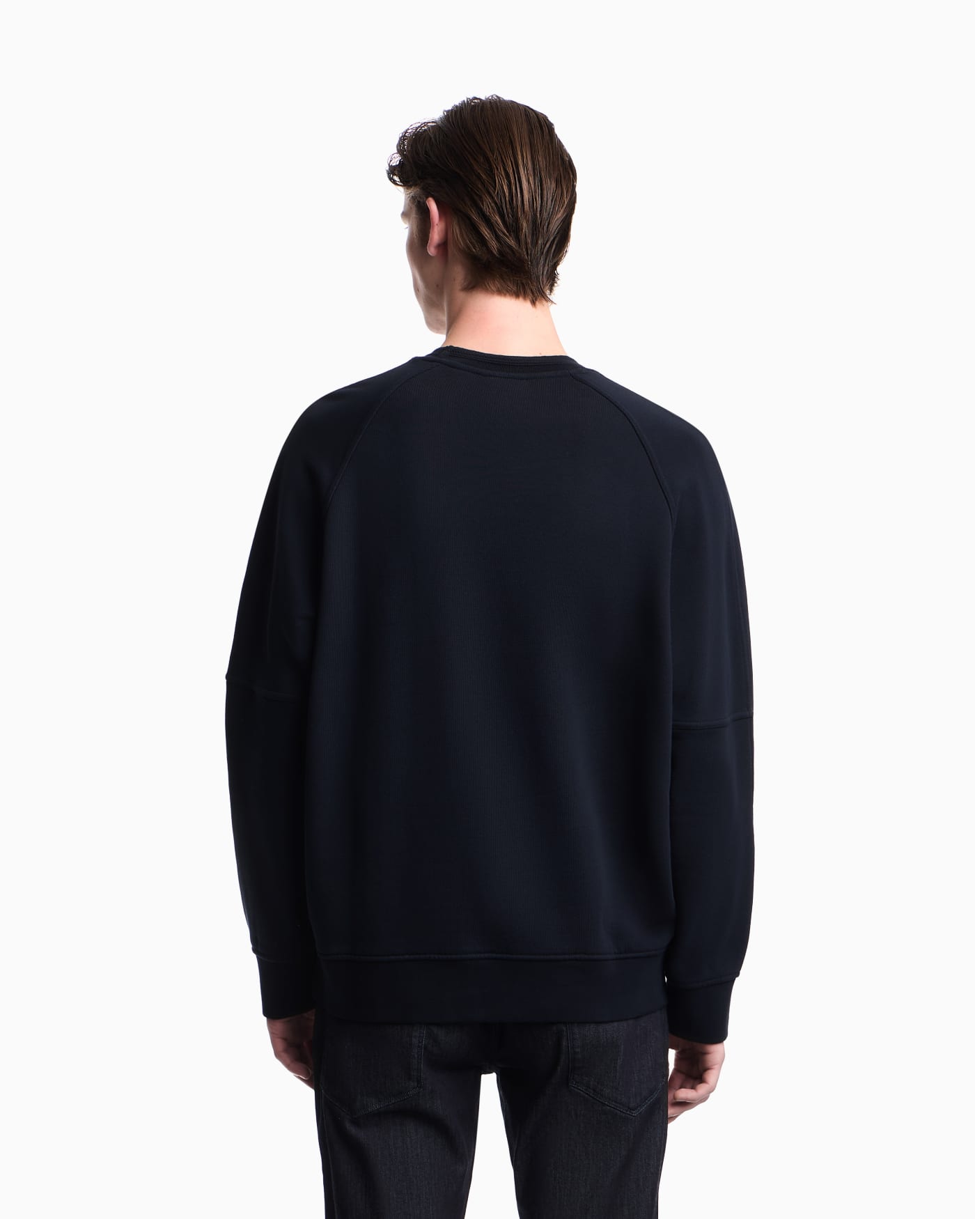 French terry jersey sweatshirt with shield embroidery