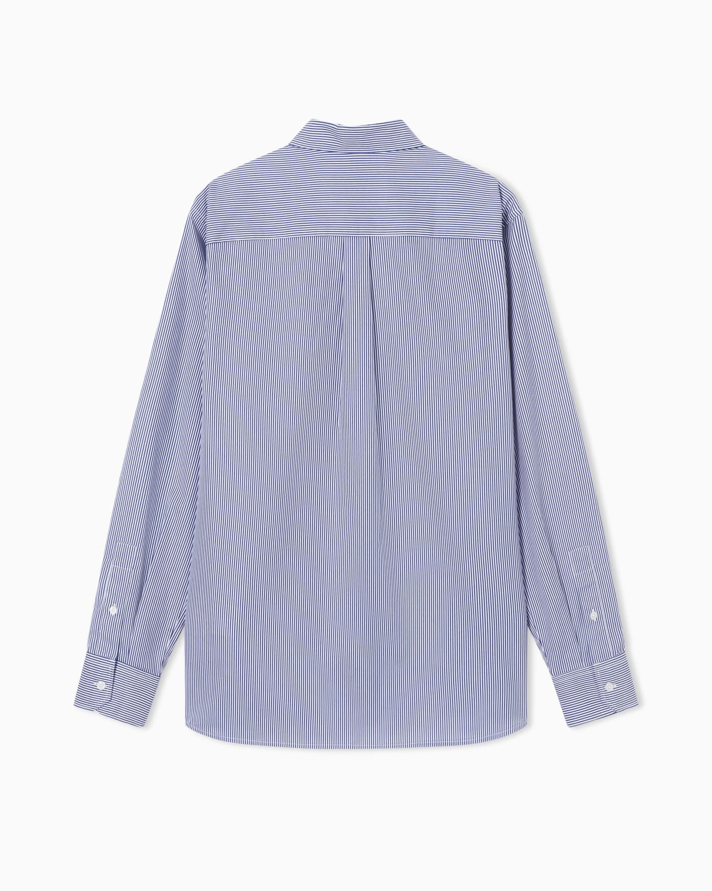Travel Essential striped button-down shirt