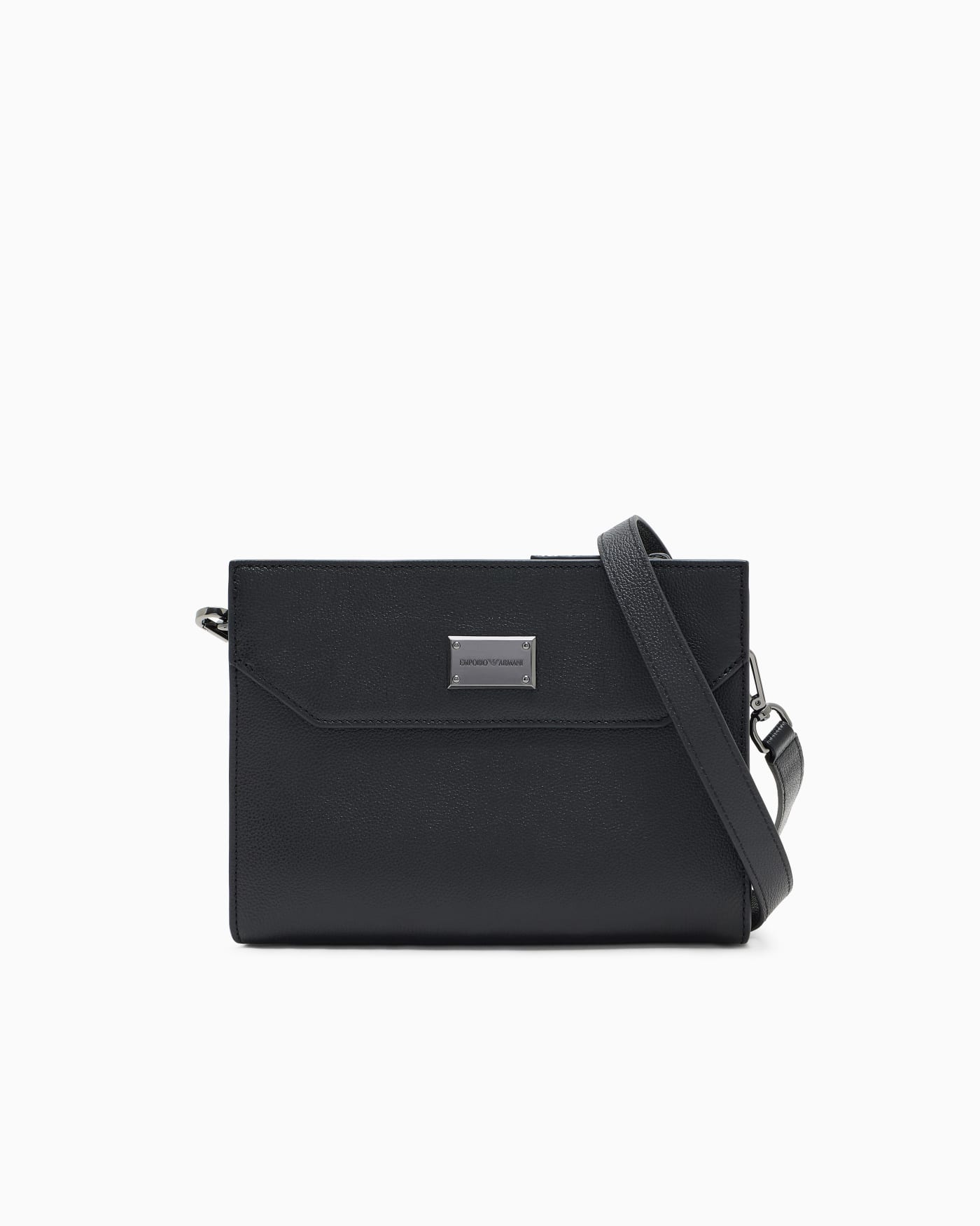 Shoulder bag in tumbled leather