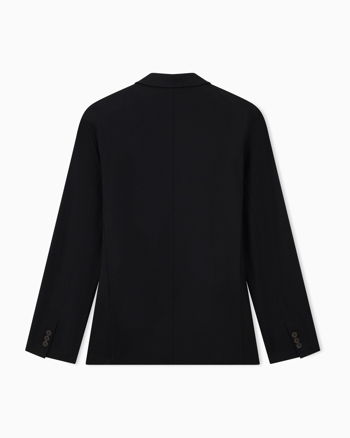 Single-breasted jacket in waffle-effect armure fabric