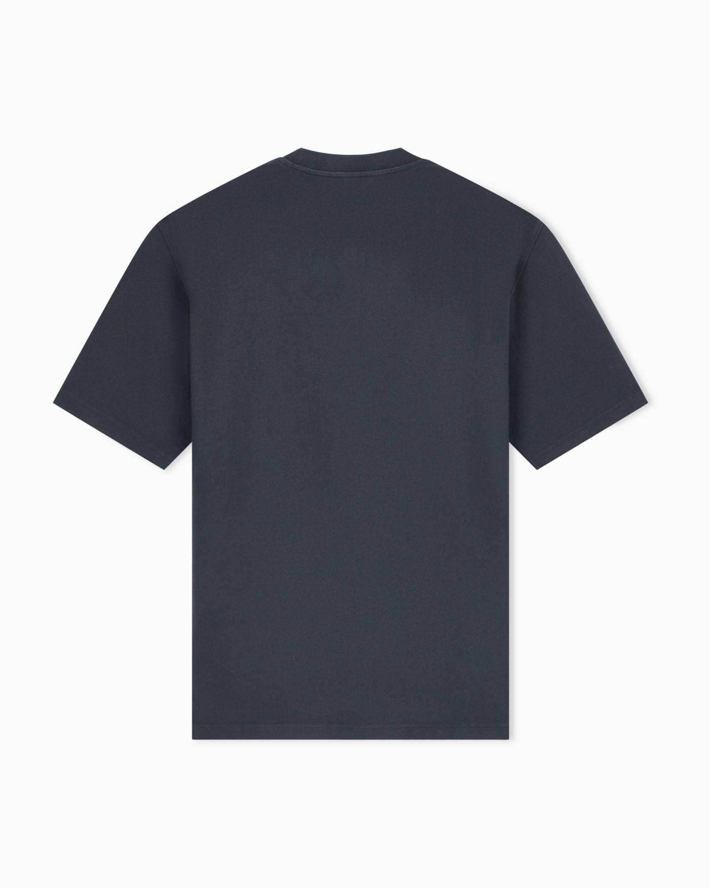 Piqué jersey T-shirt with embroidered raised logo