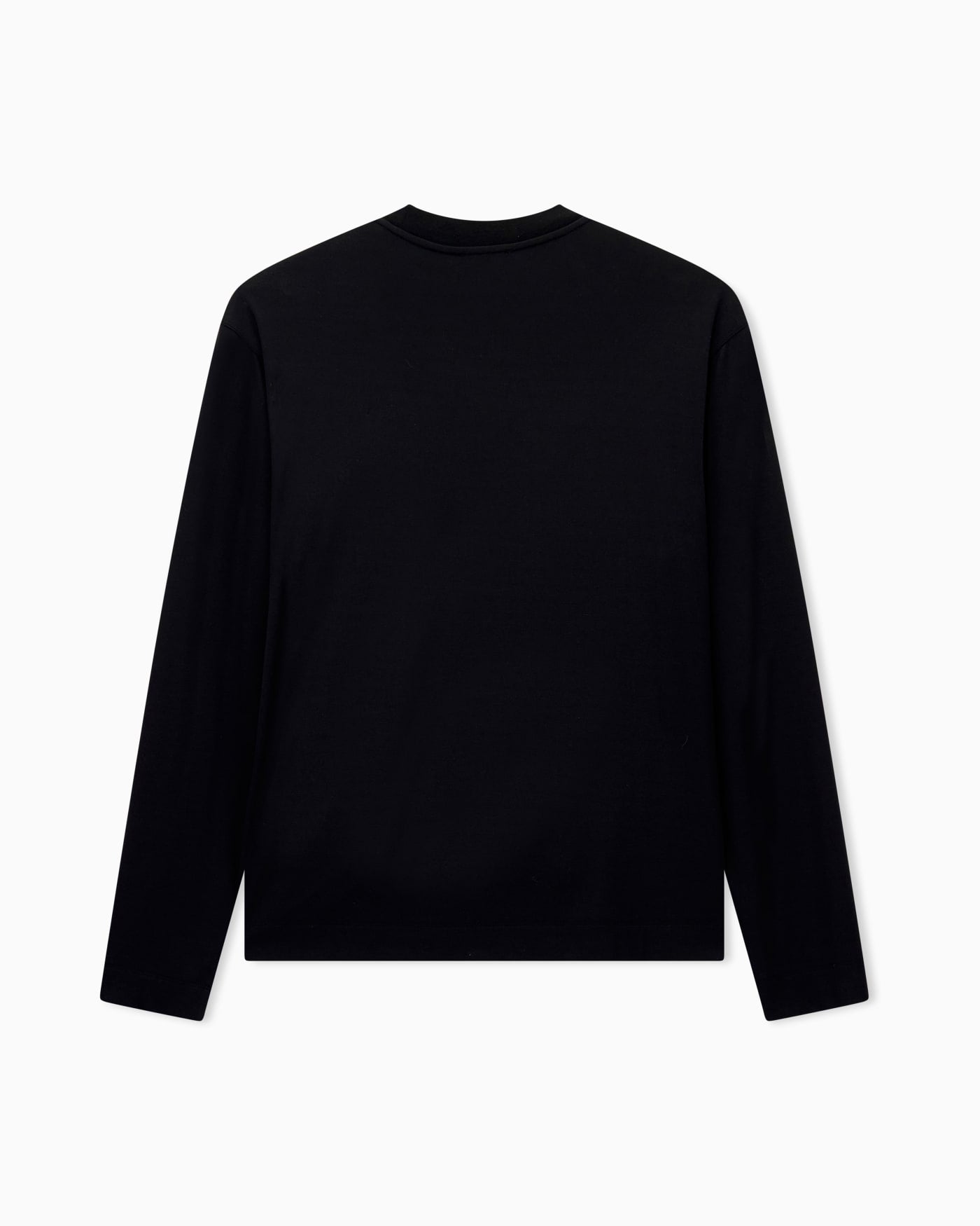 Modal jersey shirt with embroidered logo on neckline