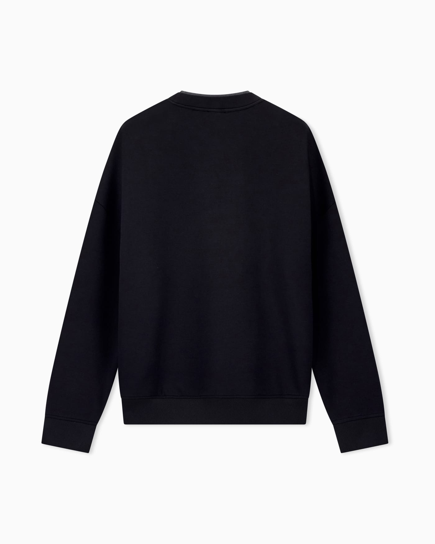 Double jersey sweatshirt with eagle embroidery