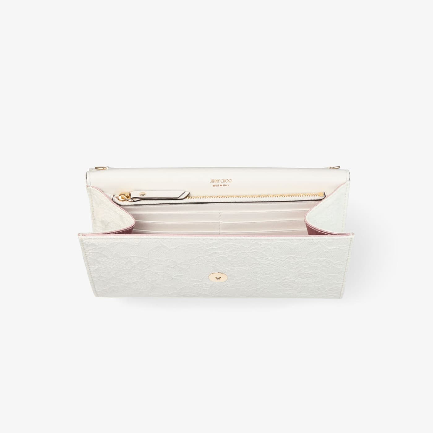 Emmie Ivory Jimmy Choo Lace Clutch Bag