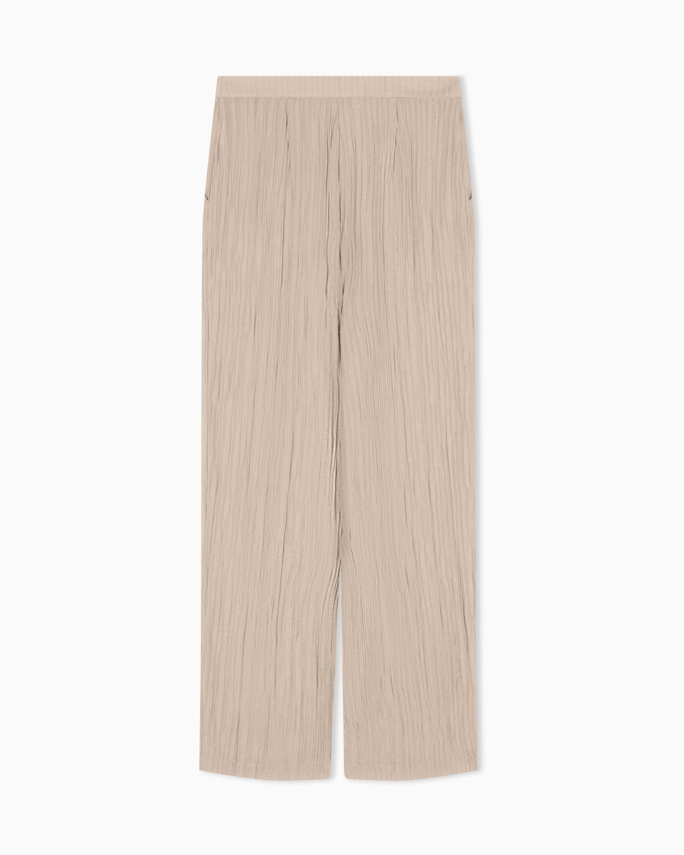 Sparkling, pleated crepon trousers