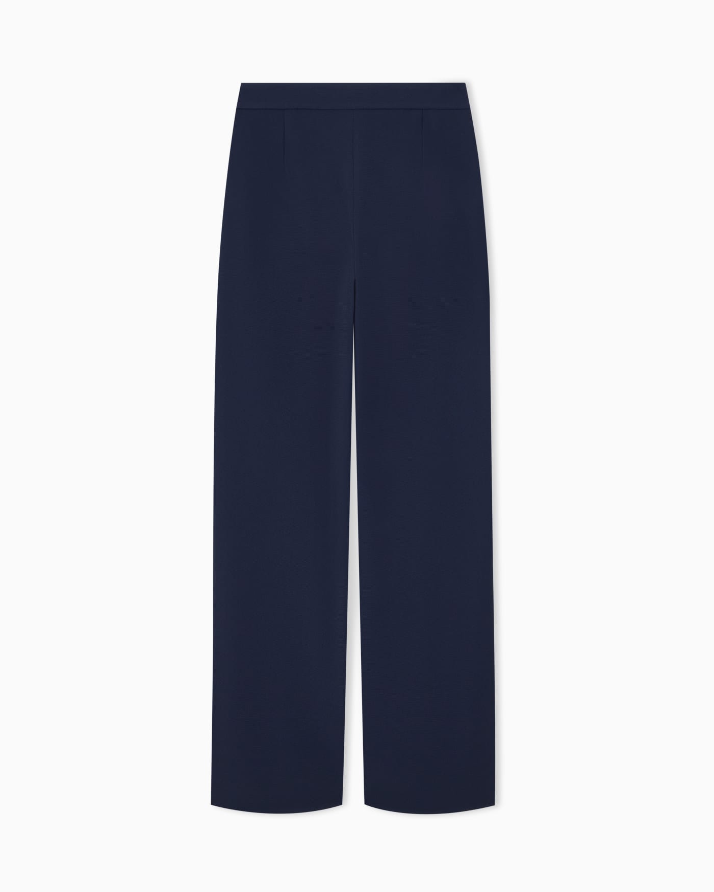 Unlined high-waisted wide-leg trousers with side pockets