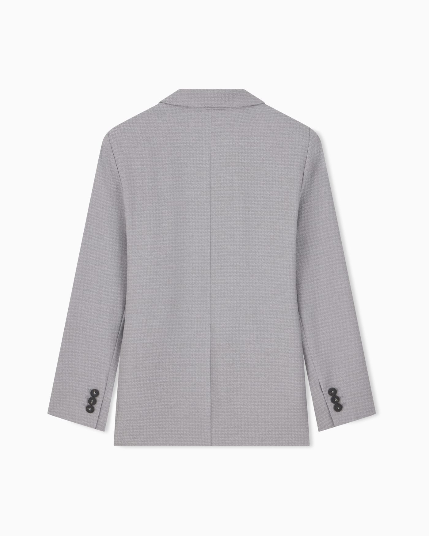 Houndstooth blazer in a viscose and virgin wool blend