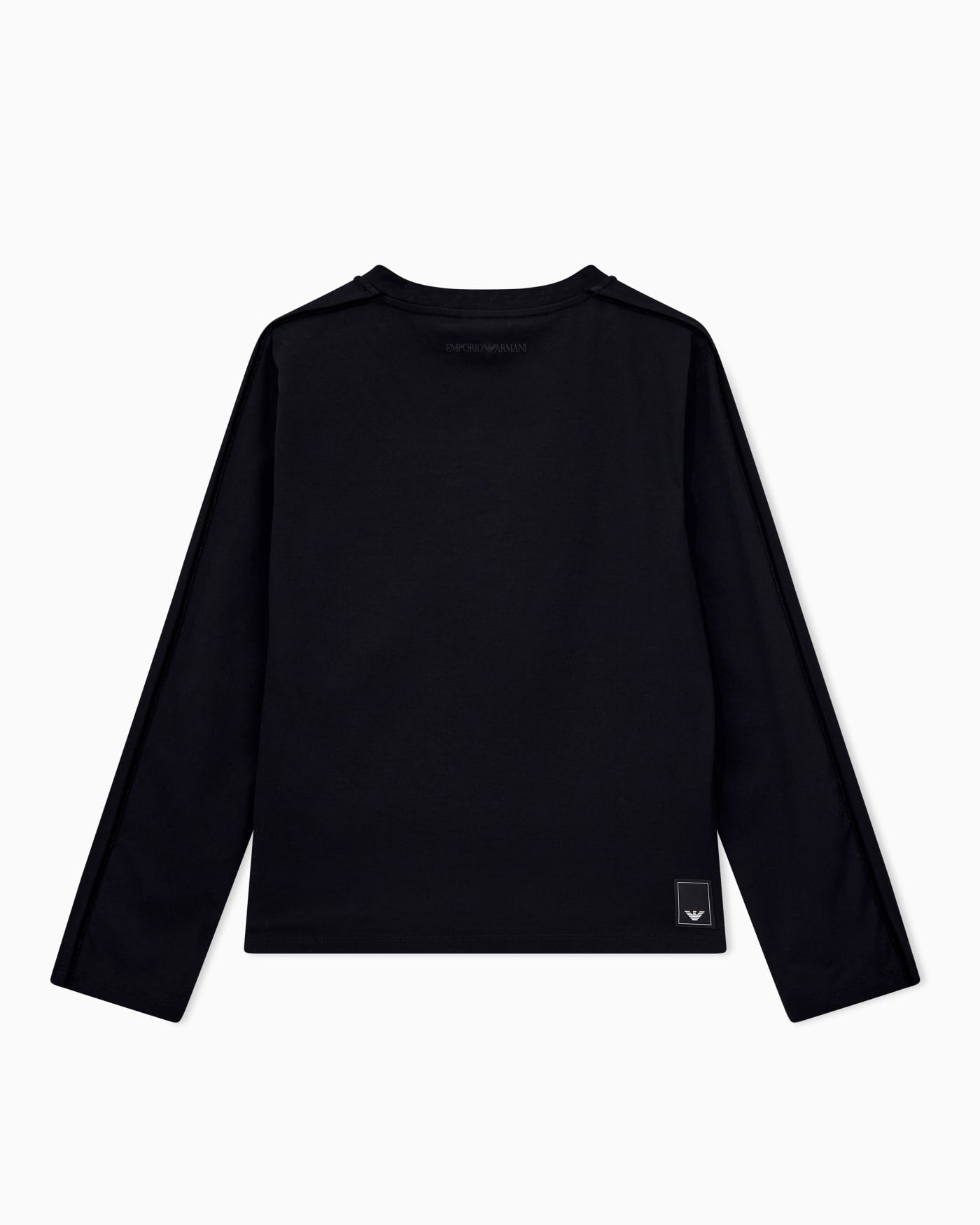 Mercerized jersey shirt with chenille tape Travel Essential