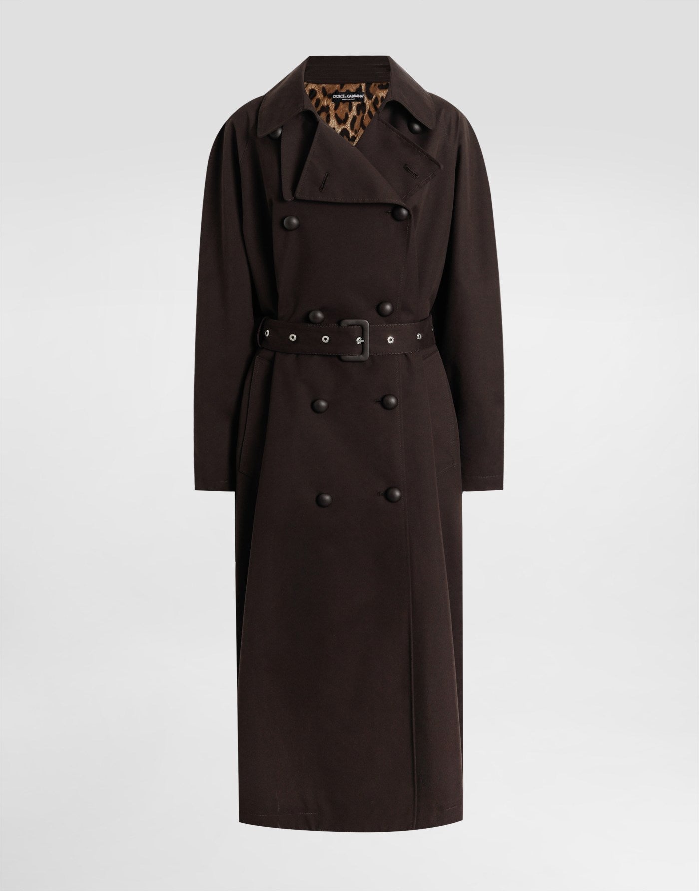 Trench coat in technical gabardine