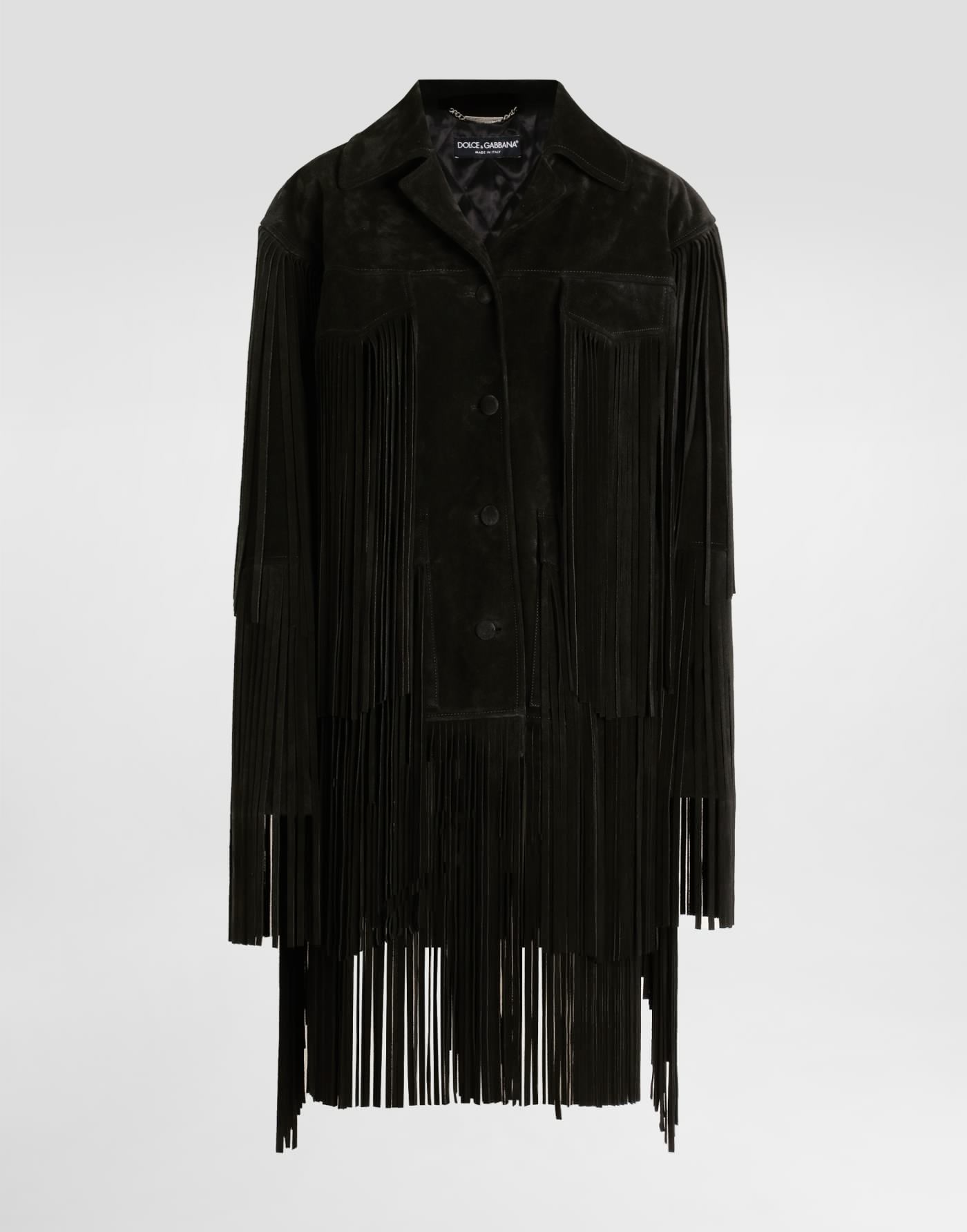 Split leather jacket
