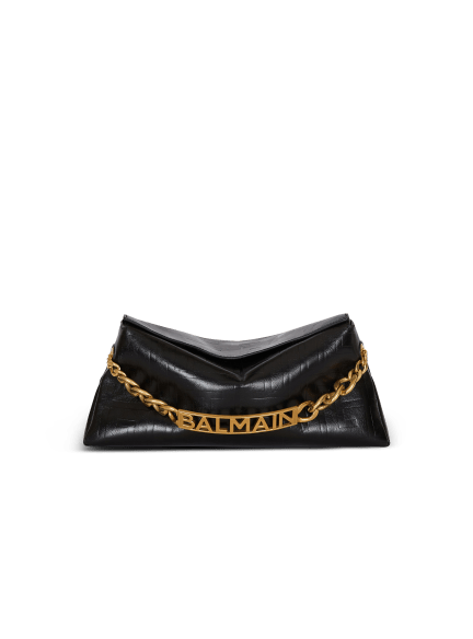 1945 Soft clutch in crinkled calfskin leather