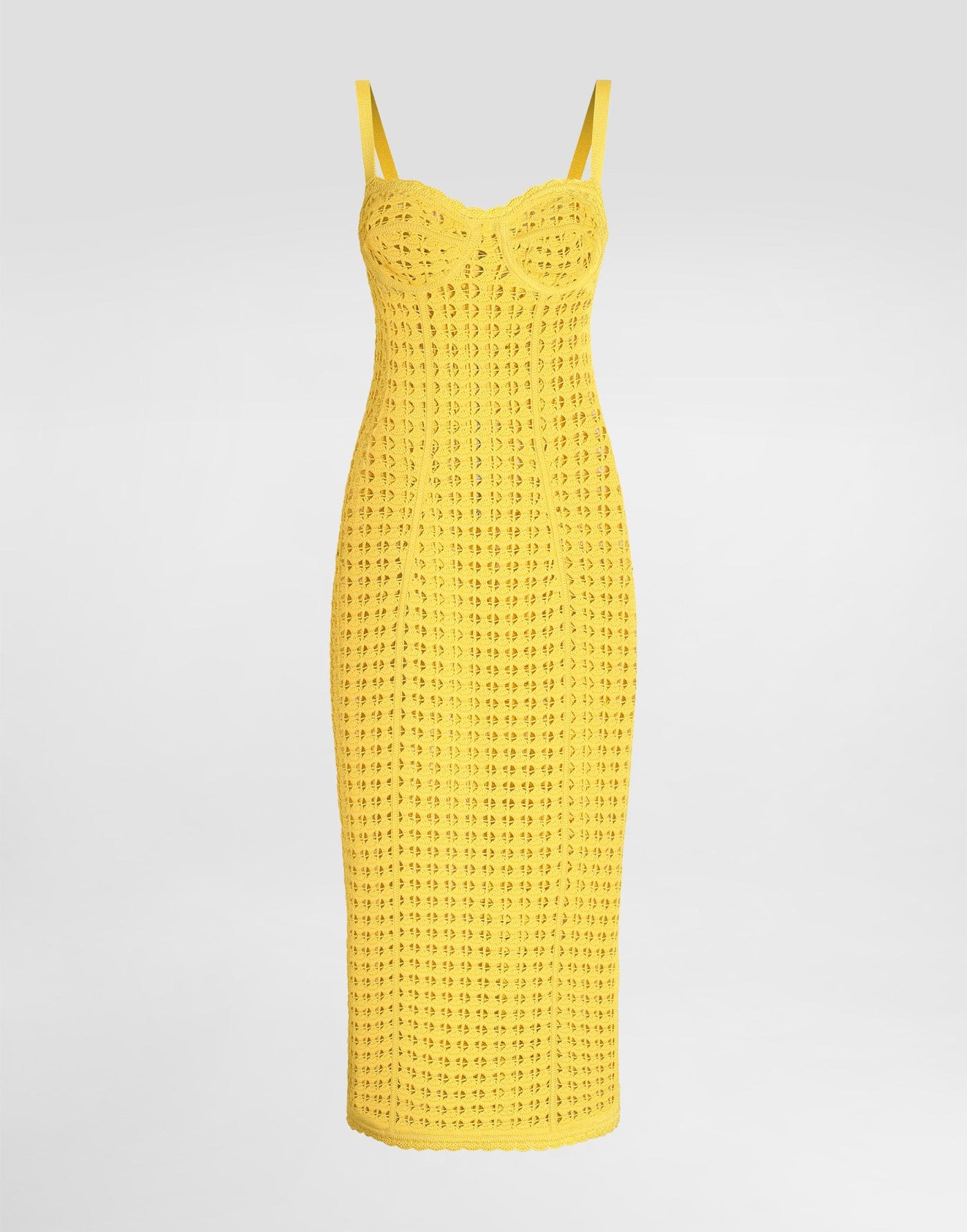 Crochet bustier dress
