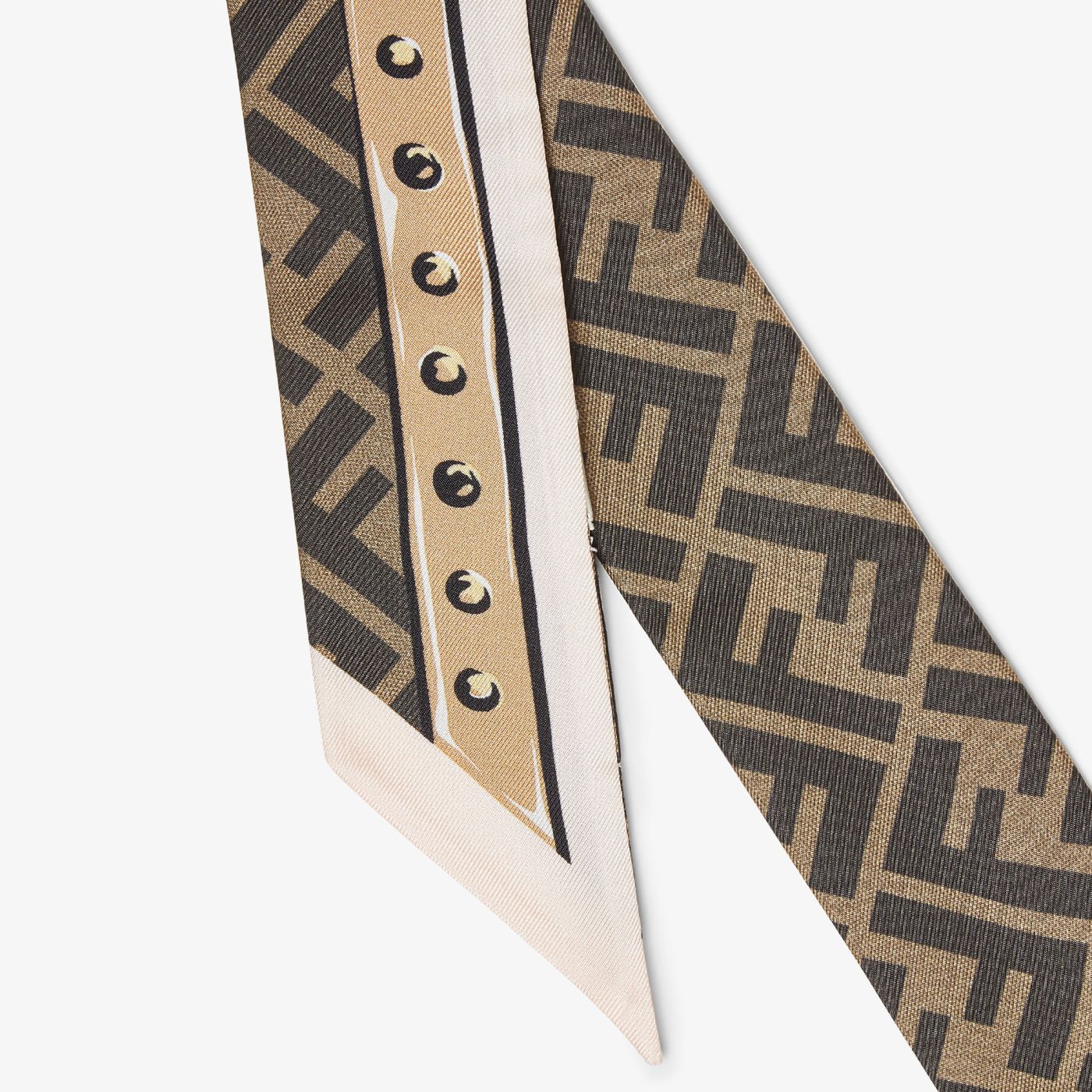 Wrappy Brown silk bandeau