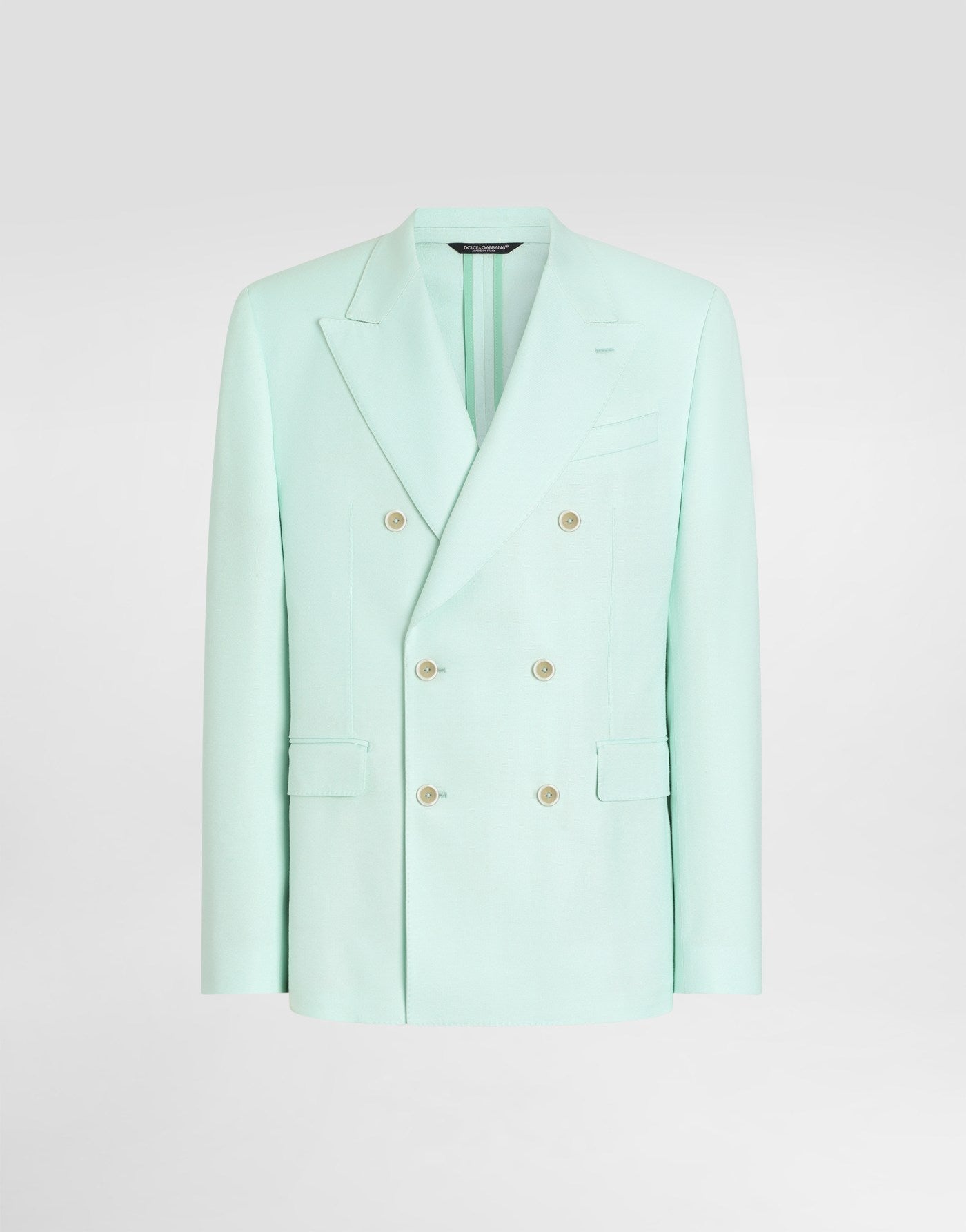 Sicilia light double-breasted viscose jacket