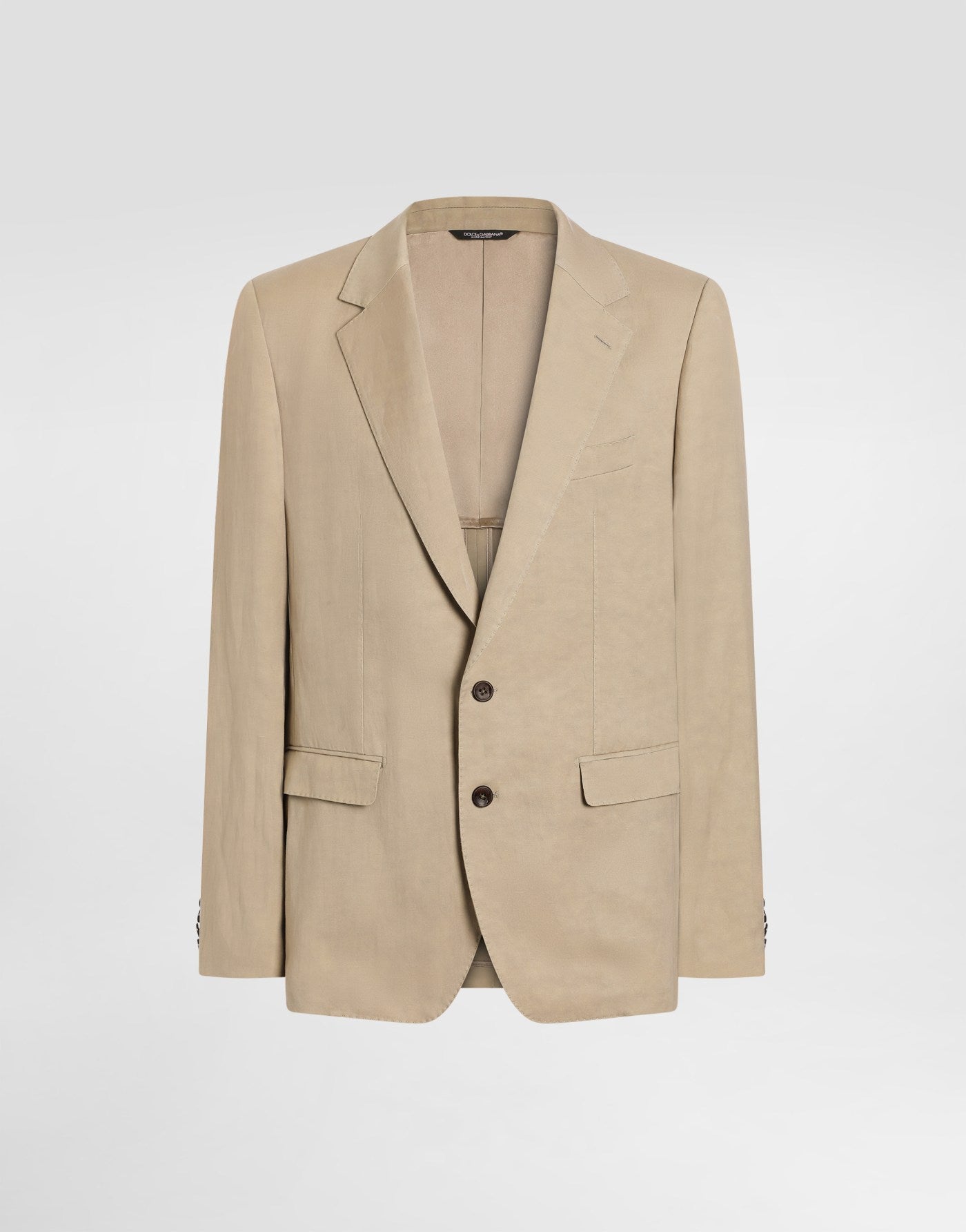 Martini light single-breasted linen jacket