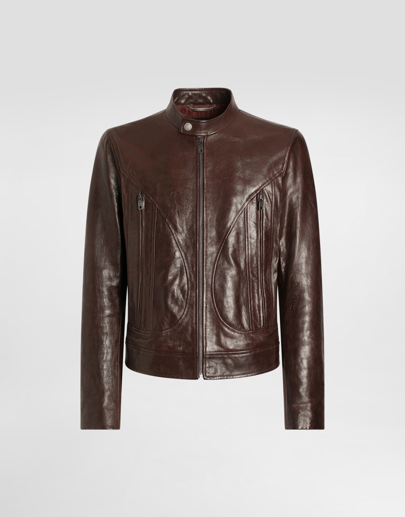 Lambskin nappa leather jacket