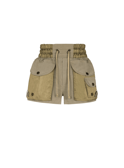 Cotton twill Utility shorts