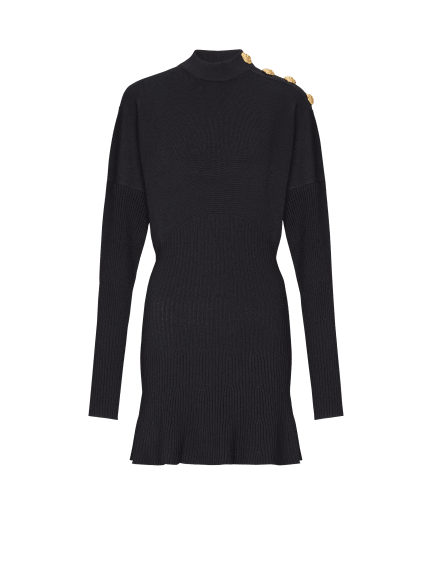 Short flared knit dress
