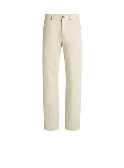 Faded denim jeans
